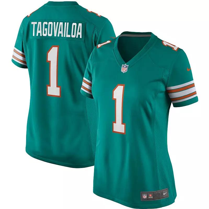 Women's Nike Tua Tagovailoa Aqua Miami Dolphins Alternate Game Jersey,  Product Image