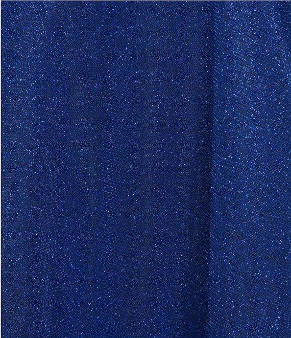 City Vibe Spaghetti Strap Cutout Glitter Skater Party Dress Product Image