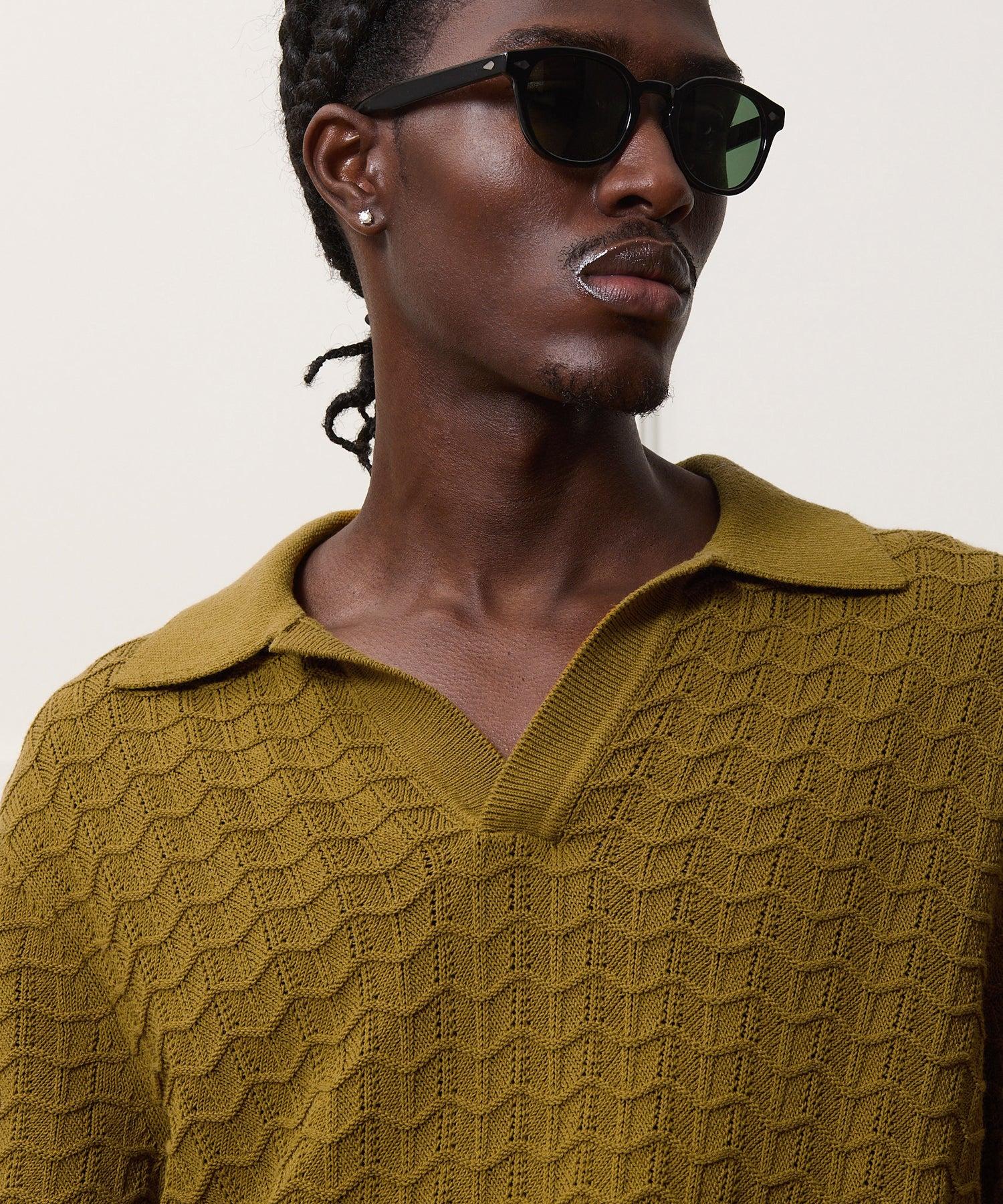 Relaxed Cotton Montauk Sweater Polo Product Image