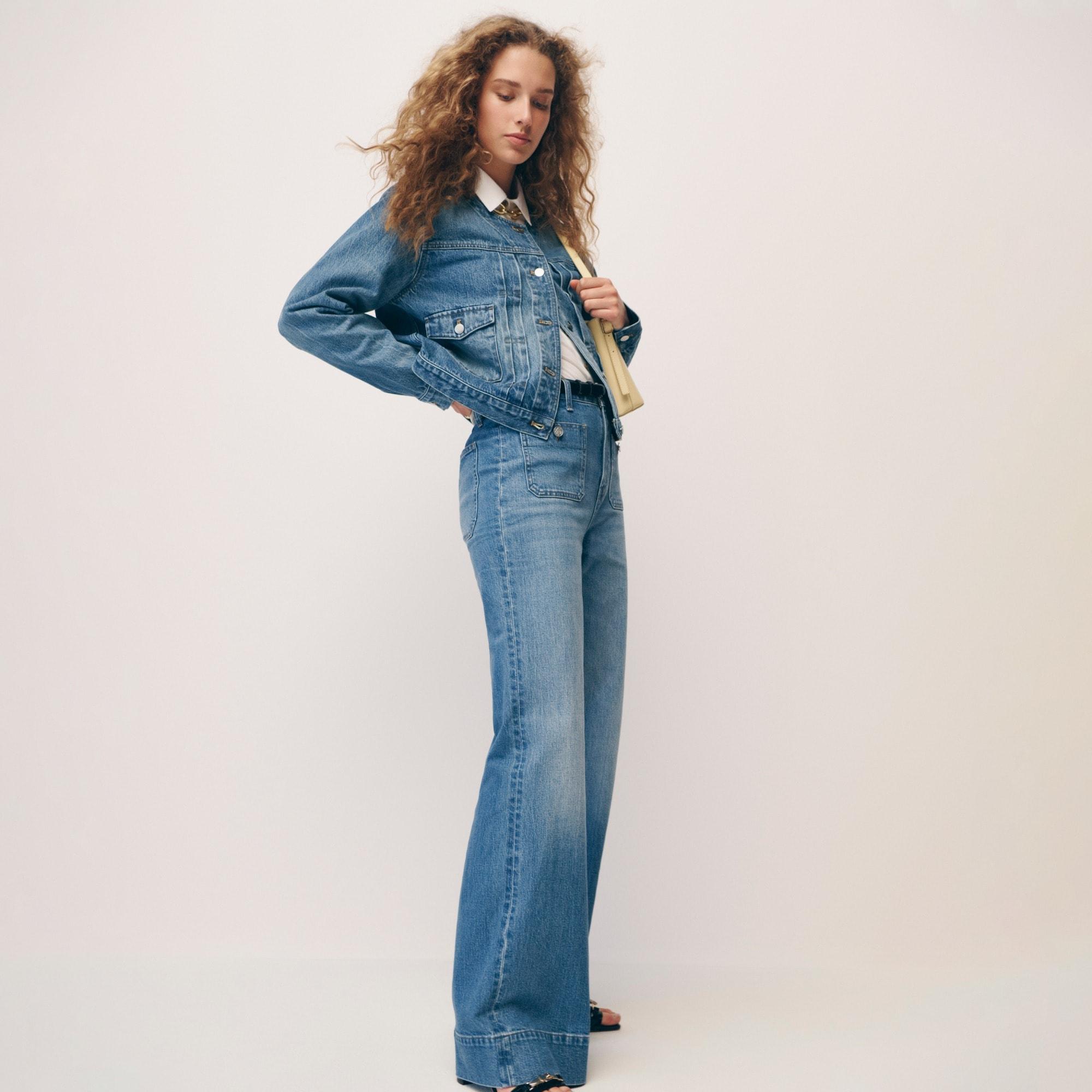 High-rise Sailor denim trouser in 1996 semi-stretch Product Image