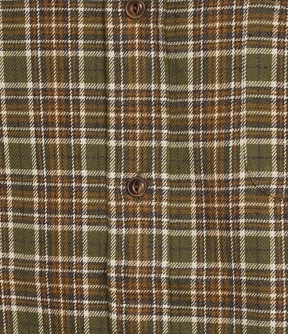 Cremieux Blue Label Washed Flannel Plaid Long Sleeve Woven Shirt Product Image