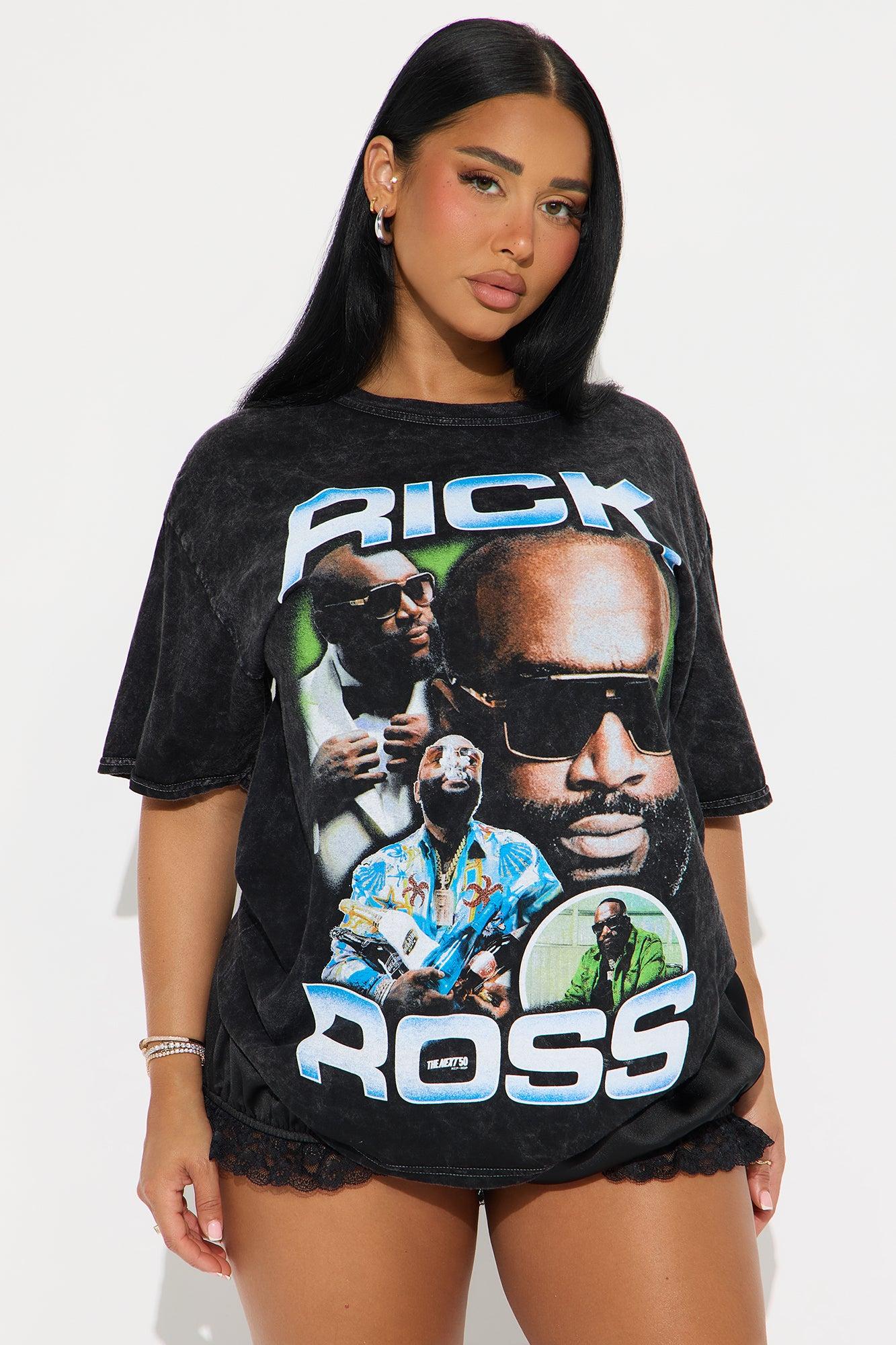 Rick Ross Washed Oversized Tee - Black Product Image