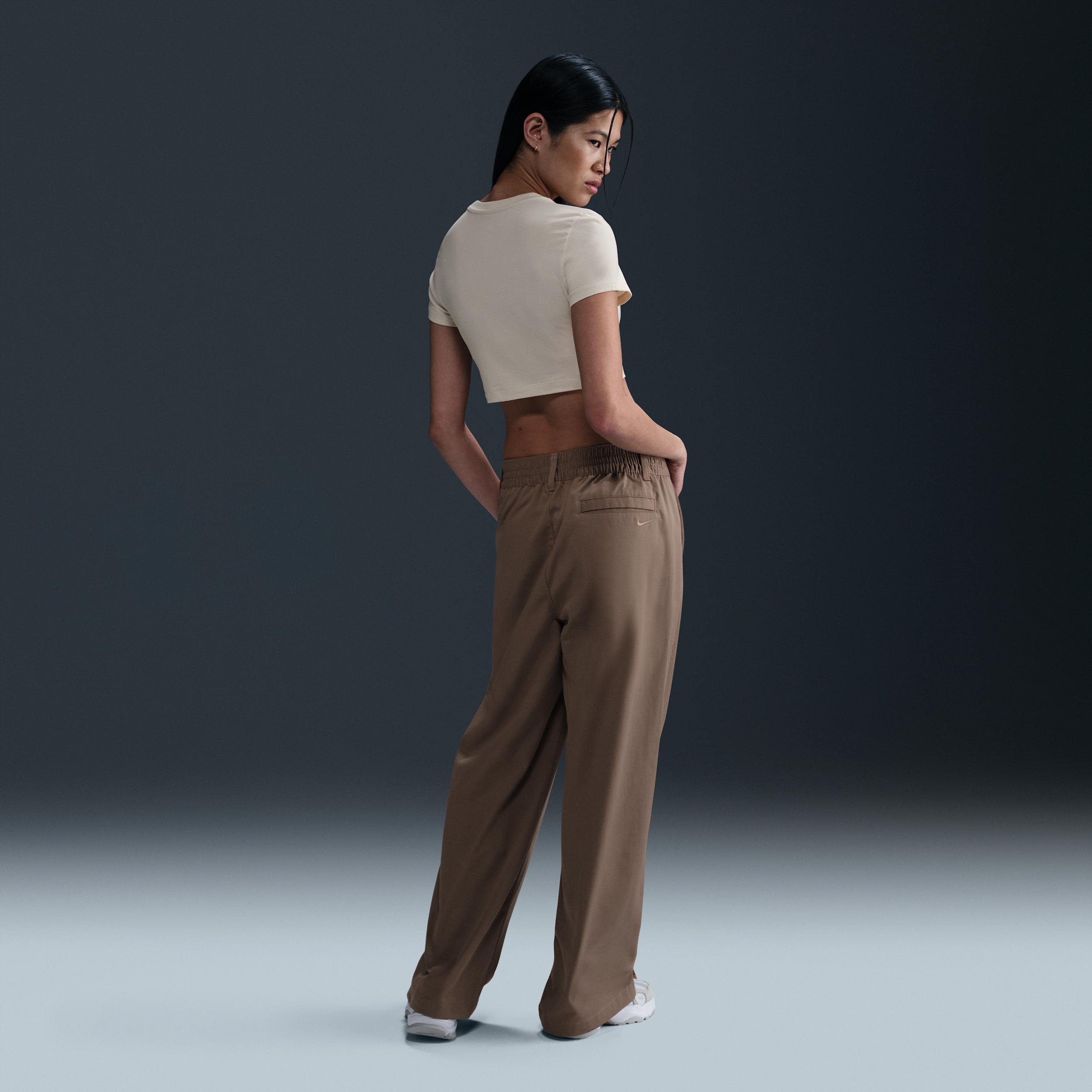 Nike Sportswear Collection Women's Mid-Rise Twill Trousers Product Image
