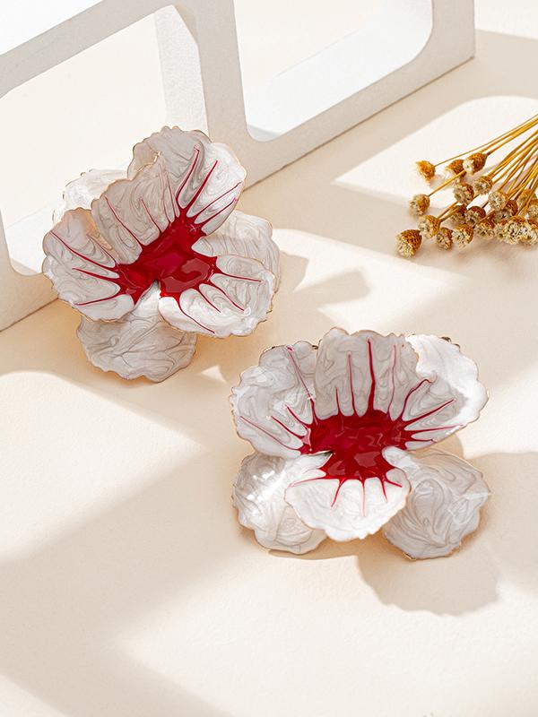Flower Shape Geometric Earrings Accessories Product Image