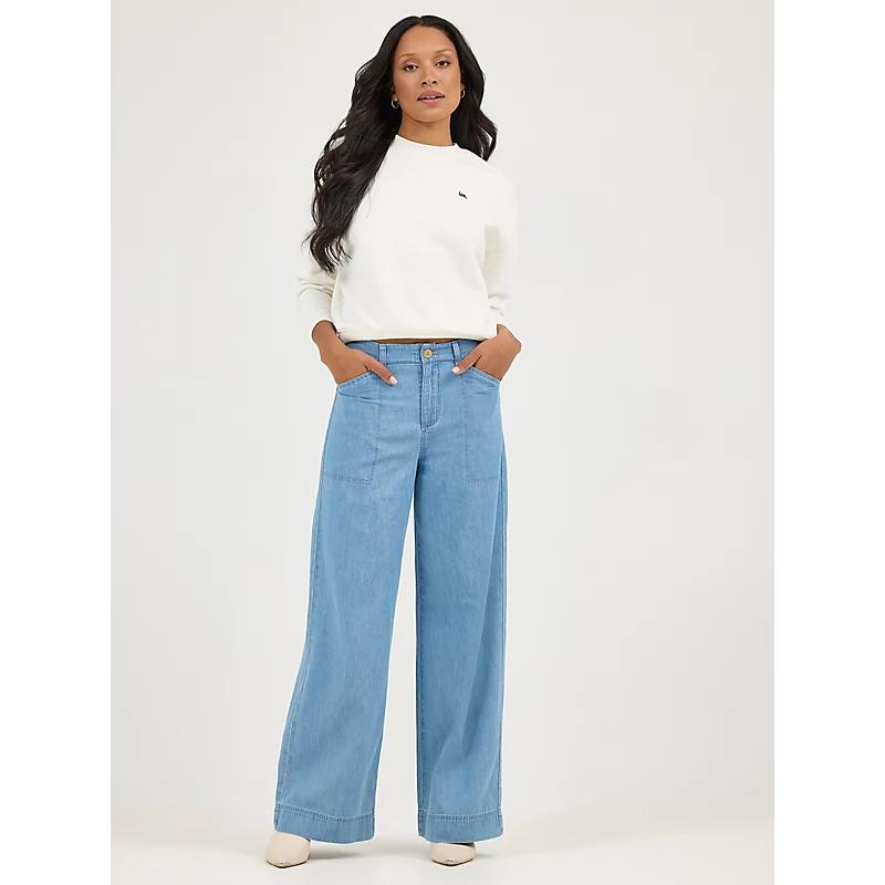 Womens Legendary High Rise Drapey Trouser Jeans Product Image
