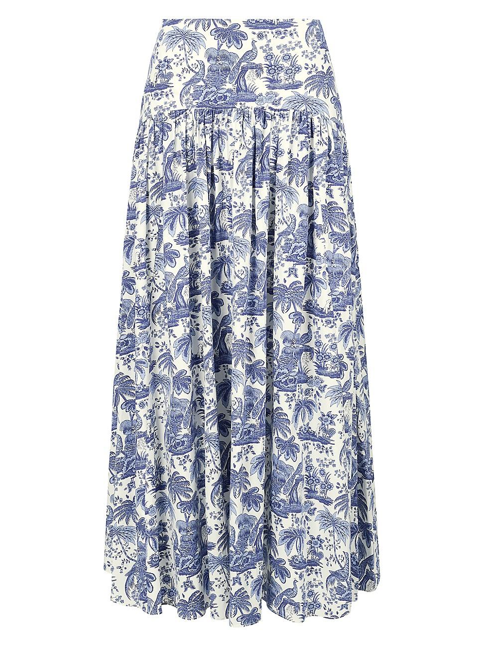 Womens Procida Cotton Toile Maxi Skirt Product Image