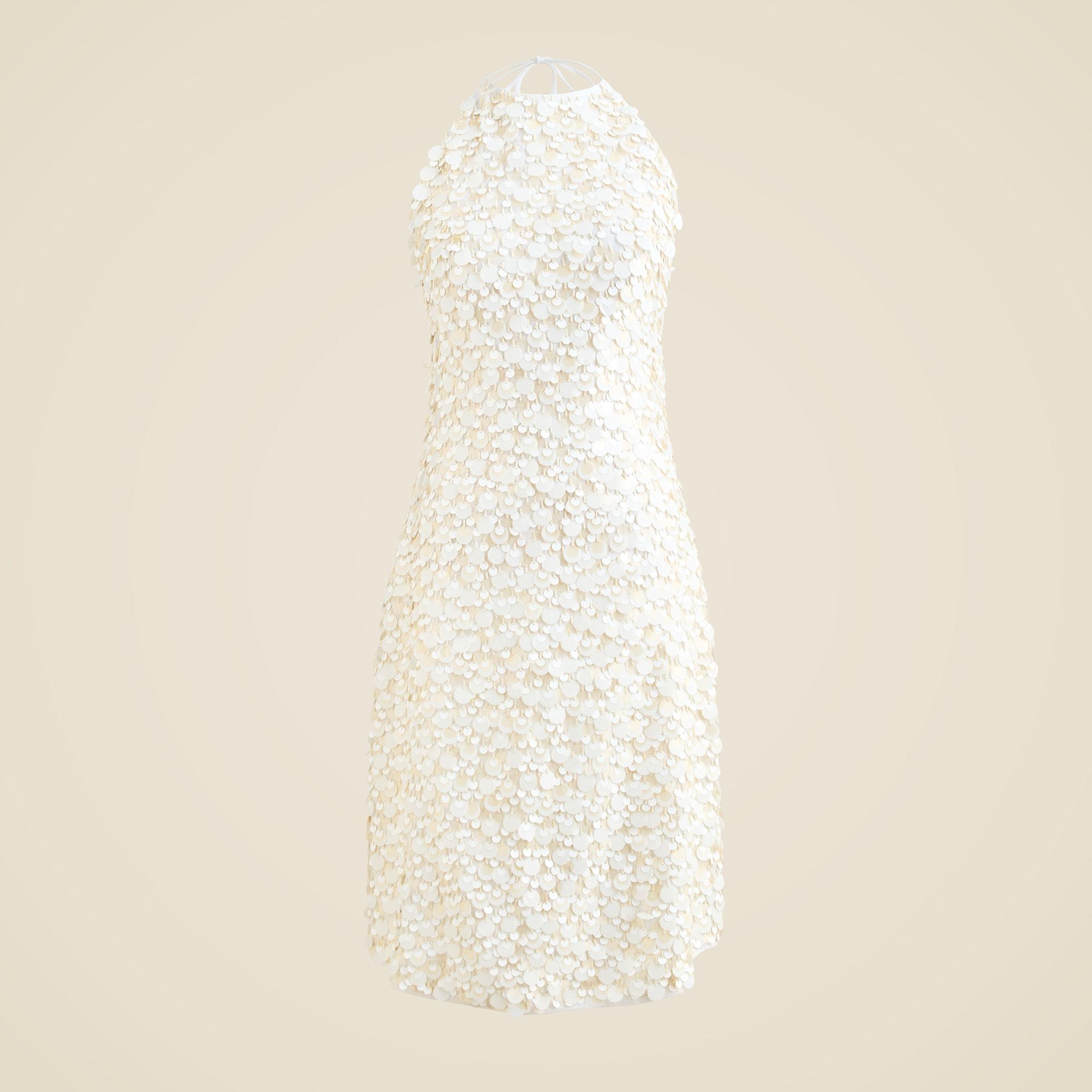 Collection circle-sequin halter dress Product Image