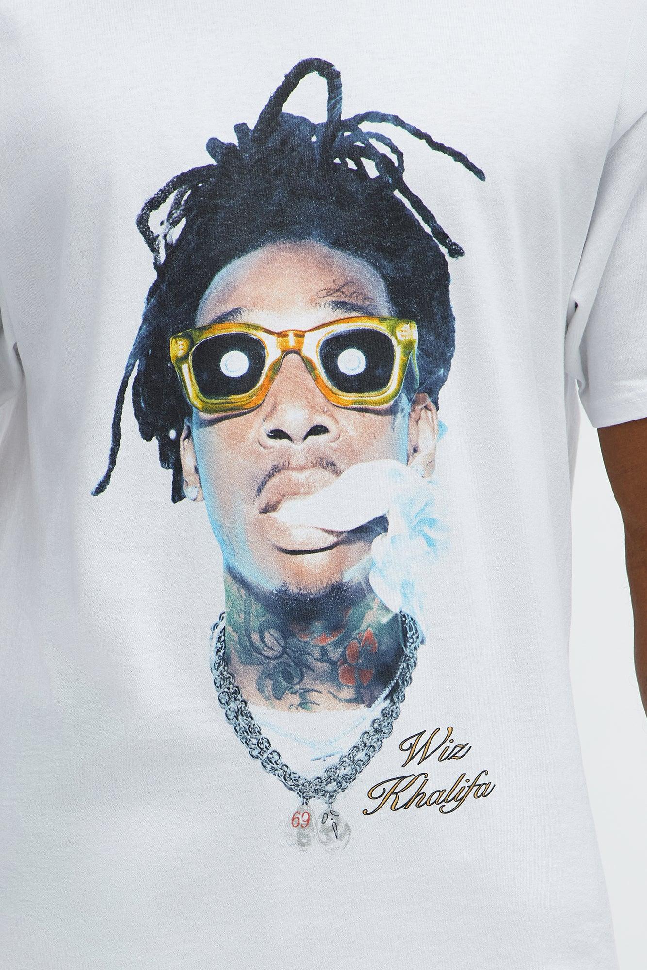 Wiz Khalifa Roll Up Short Sleeve Tee - White Male Product Image