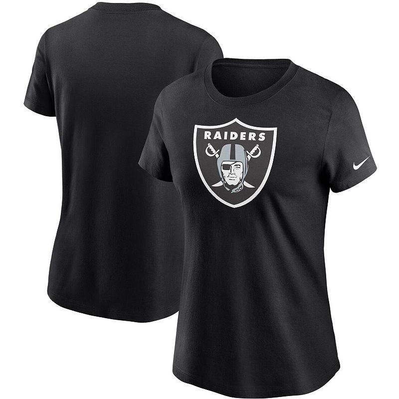 Women's Nike Black Las Vegas Raiders Logo Essential T-Shirt,  Product Image