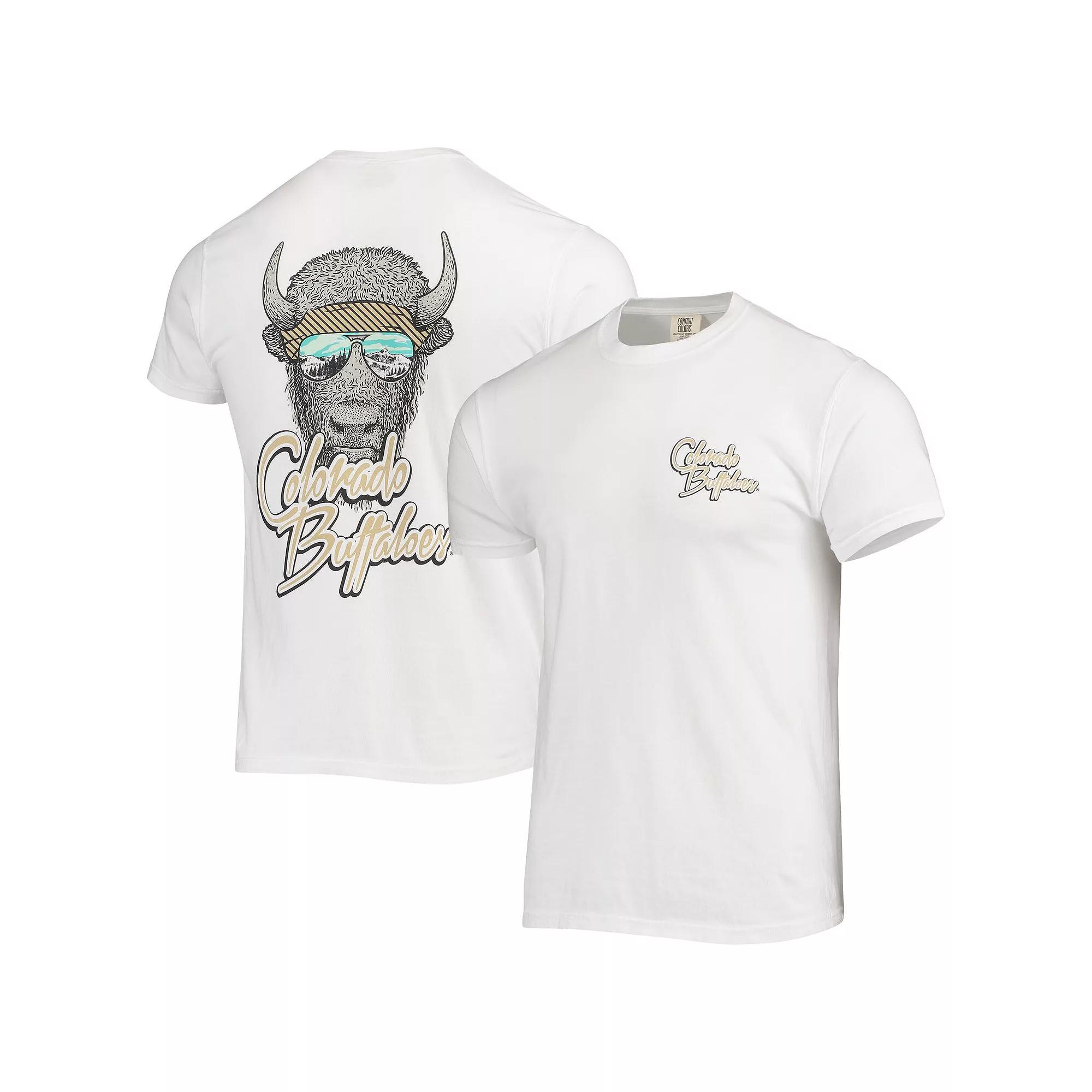 Men's White Colorado Buffaloes Mascot Bandana T-Shirt,  Product Image