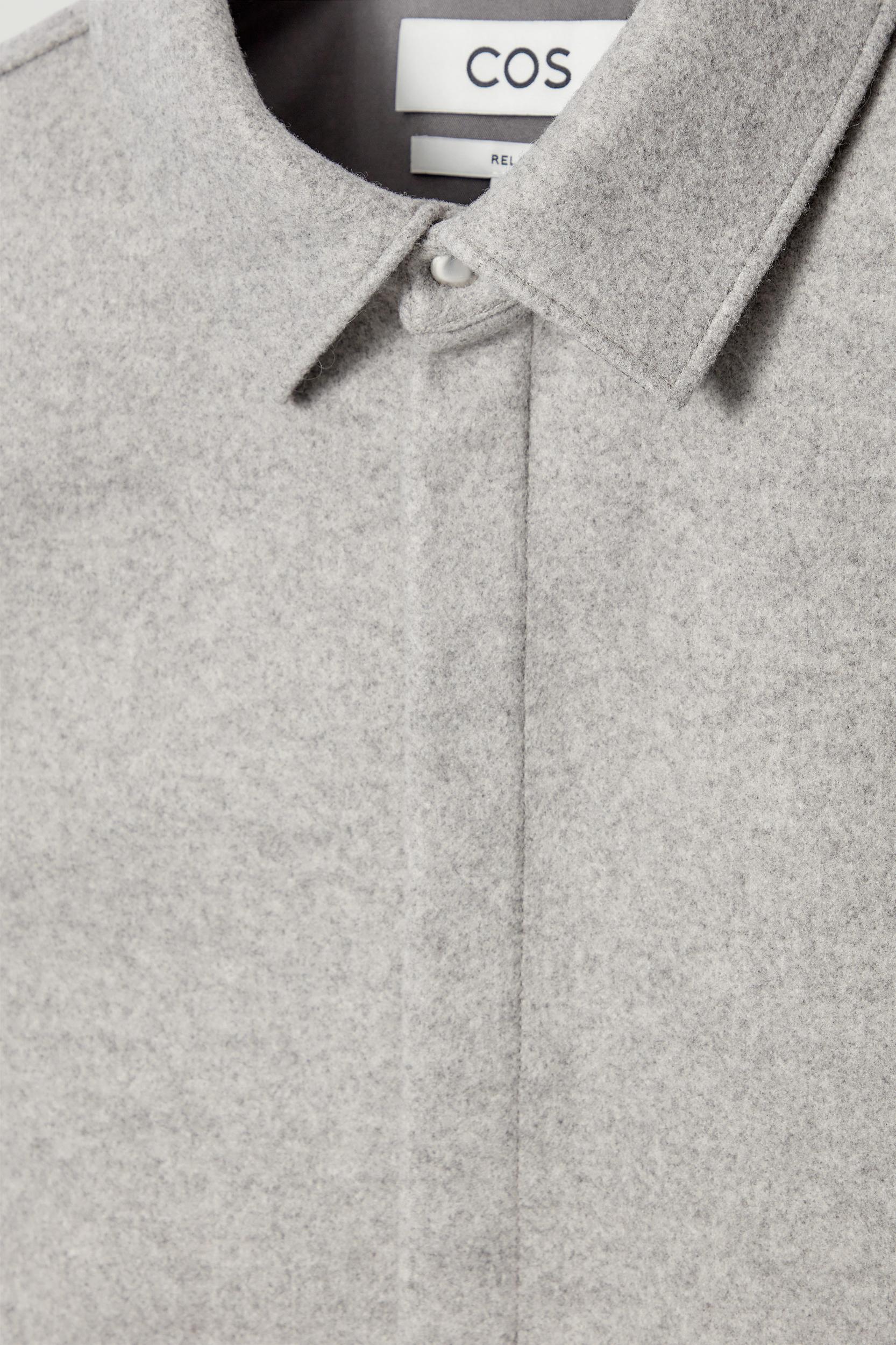 RELAXED WOOL-BLEND OVERSHIRT Product Image