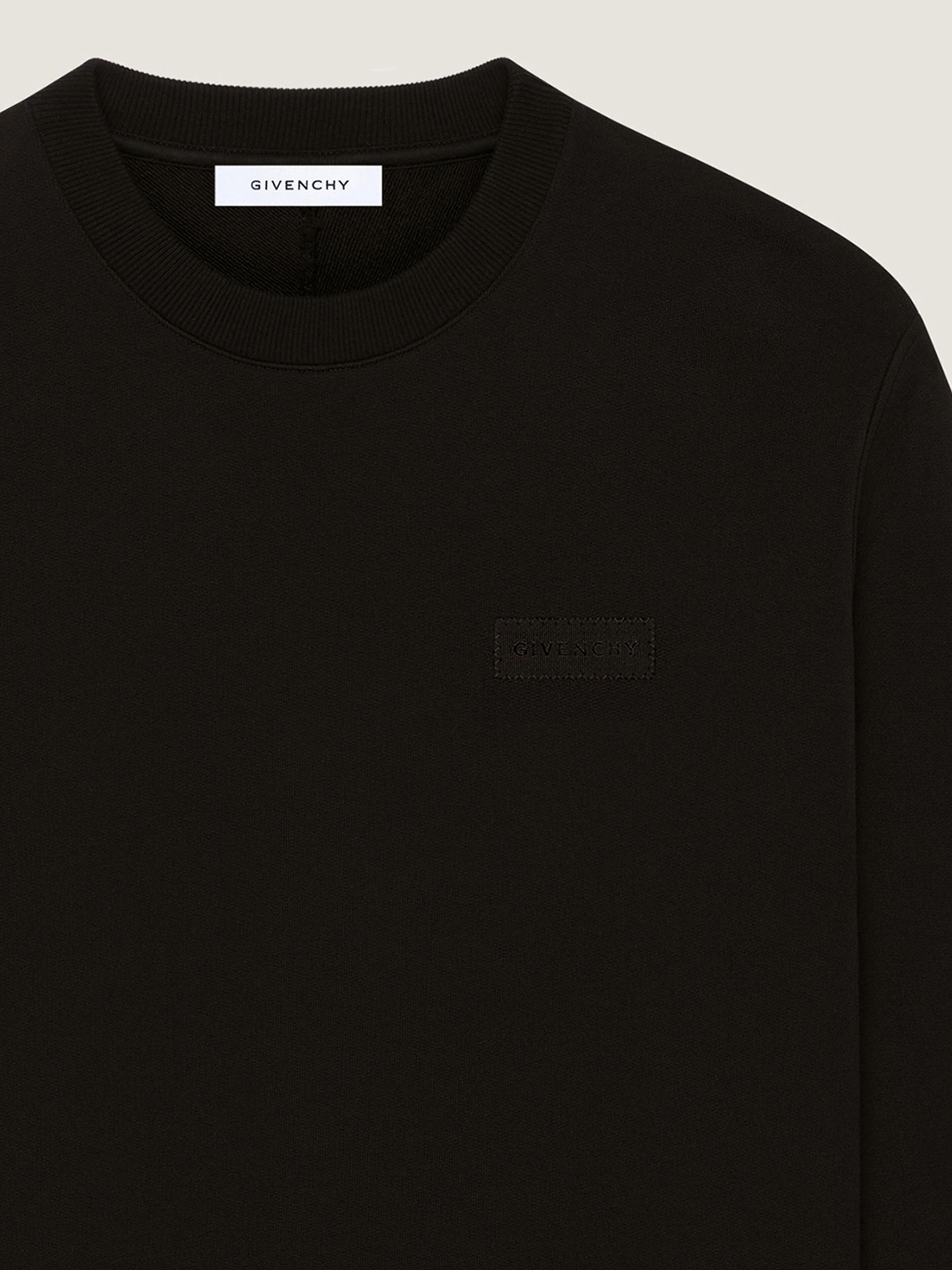 Sweatshirt in fleece with GIVENCHY patch Product Image