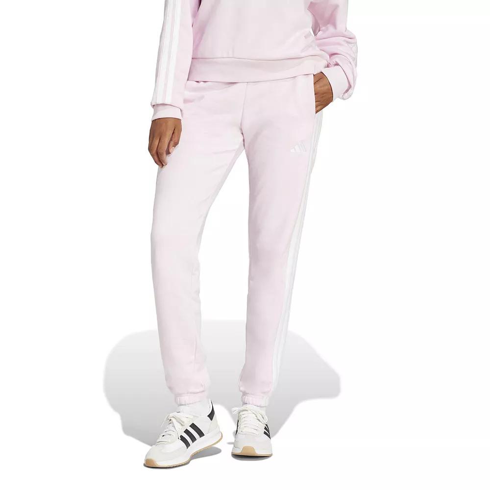 Women's adidas Essentials 3-Stripes French Terry Cuffed Sportswear Pants,  Product Image
