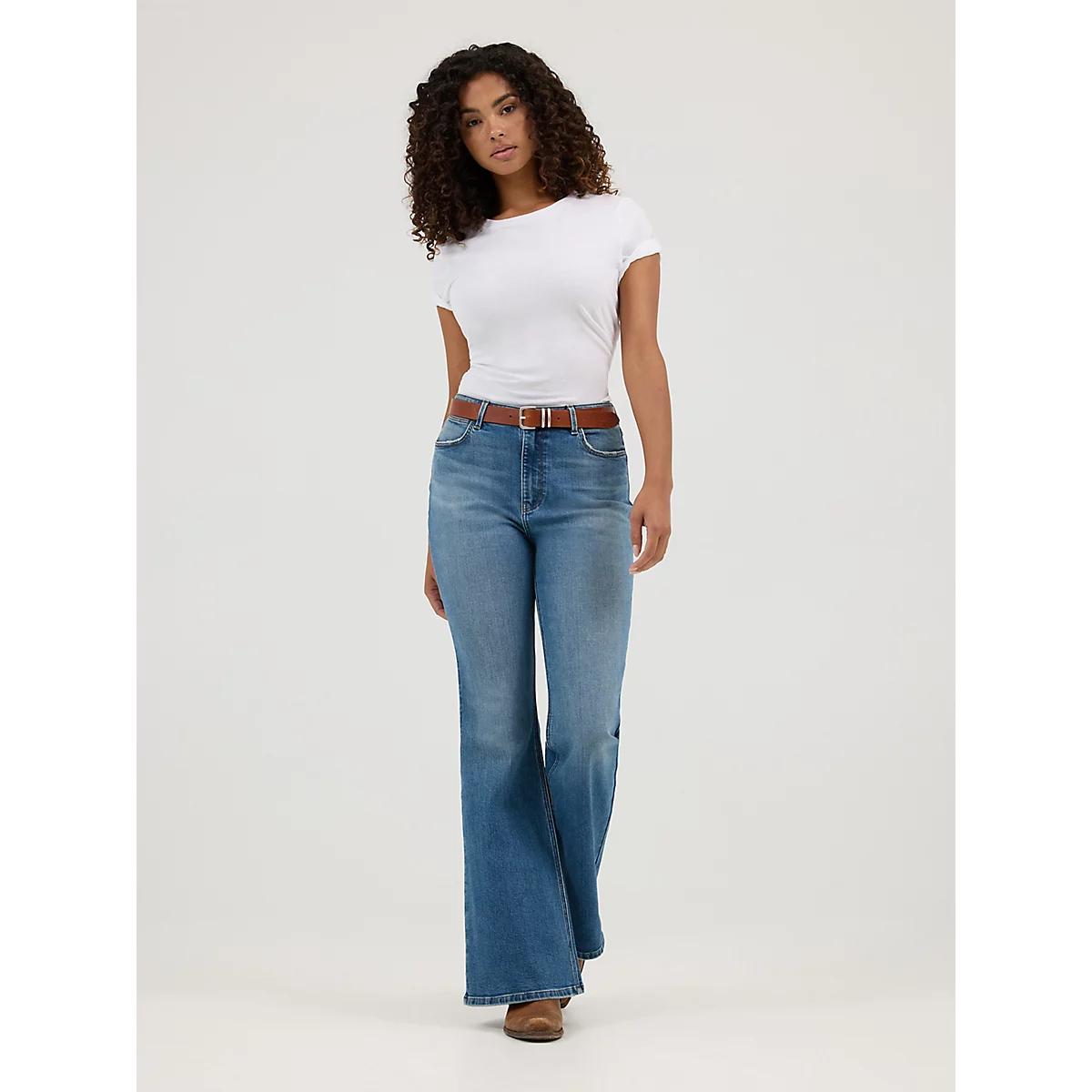 Women's High Rise Flare Jean | Women's JEANS | Wrangler® Product Image