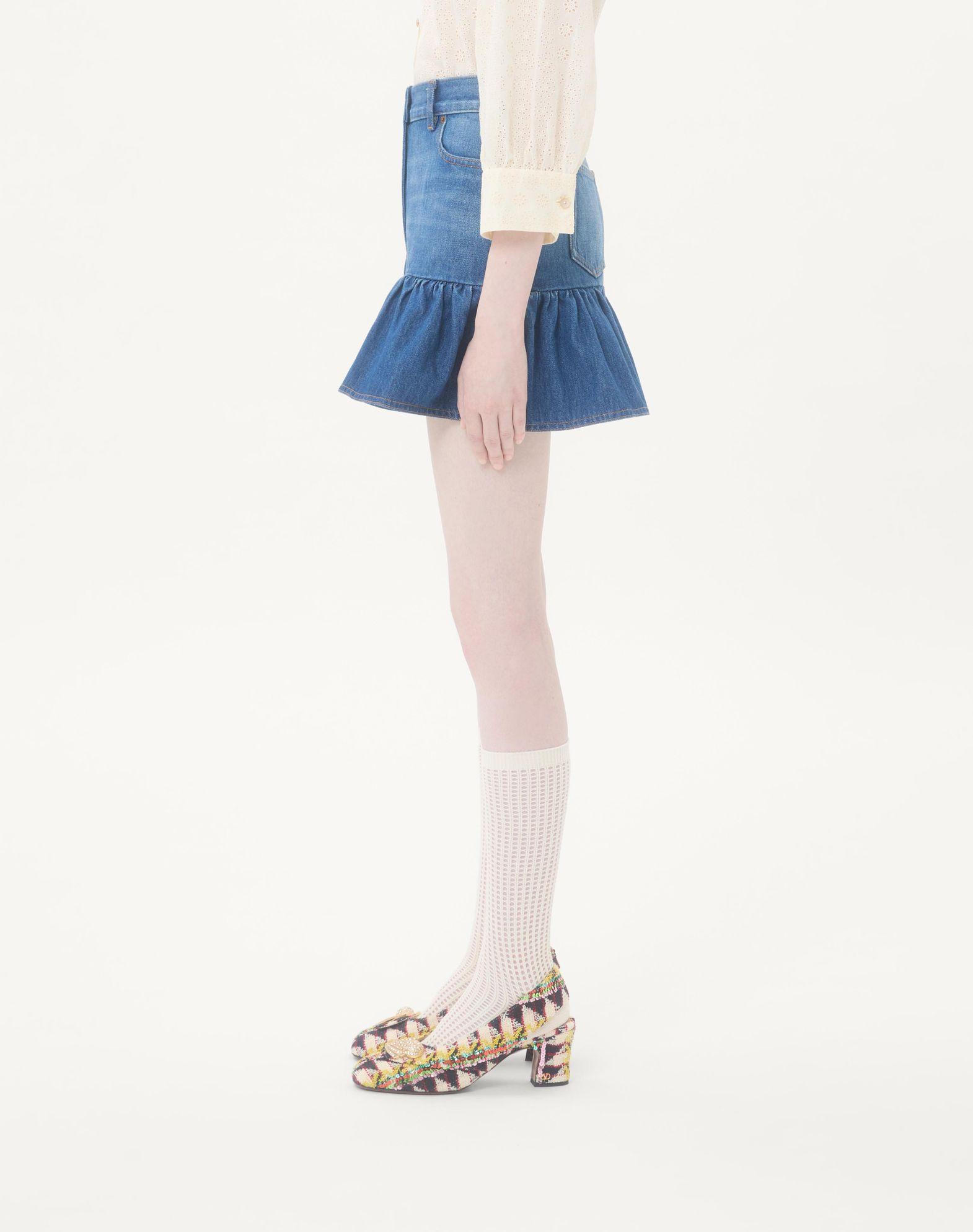 Denim Mini Skirt  Product Image