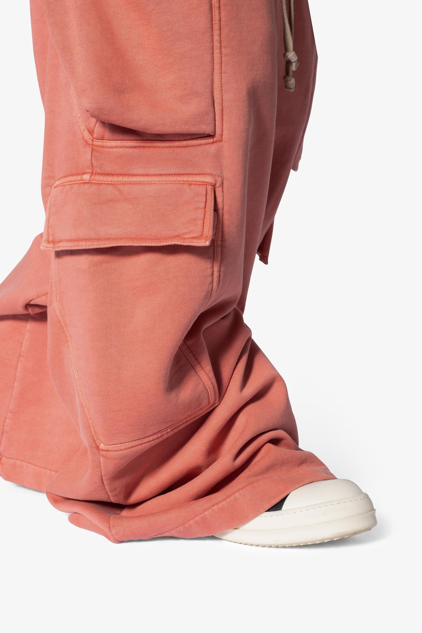 Rave Double Cargo Sweatpants - Rust Product Image