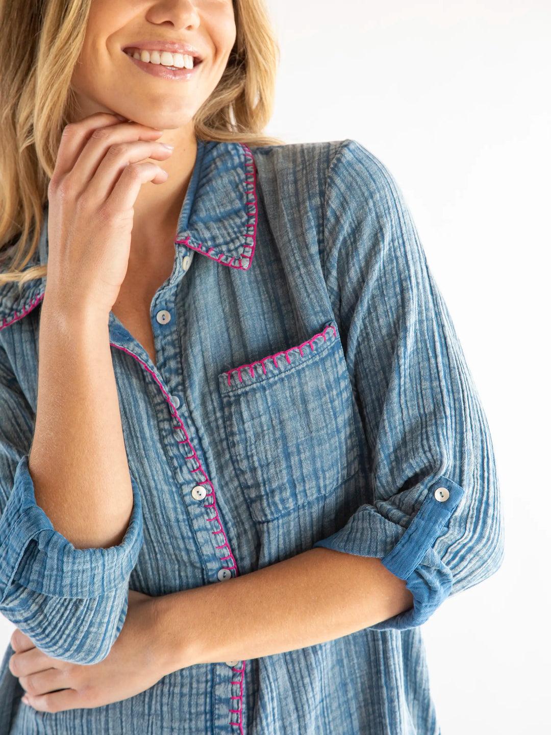 Lola Shirt Dress Product Image