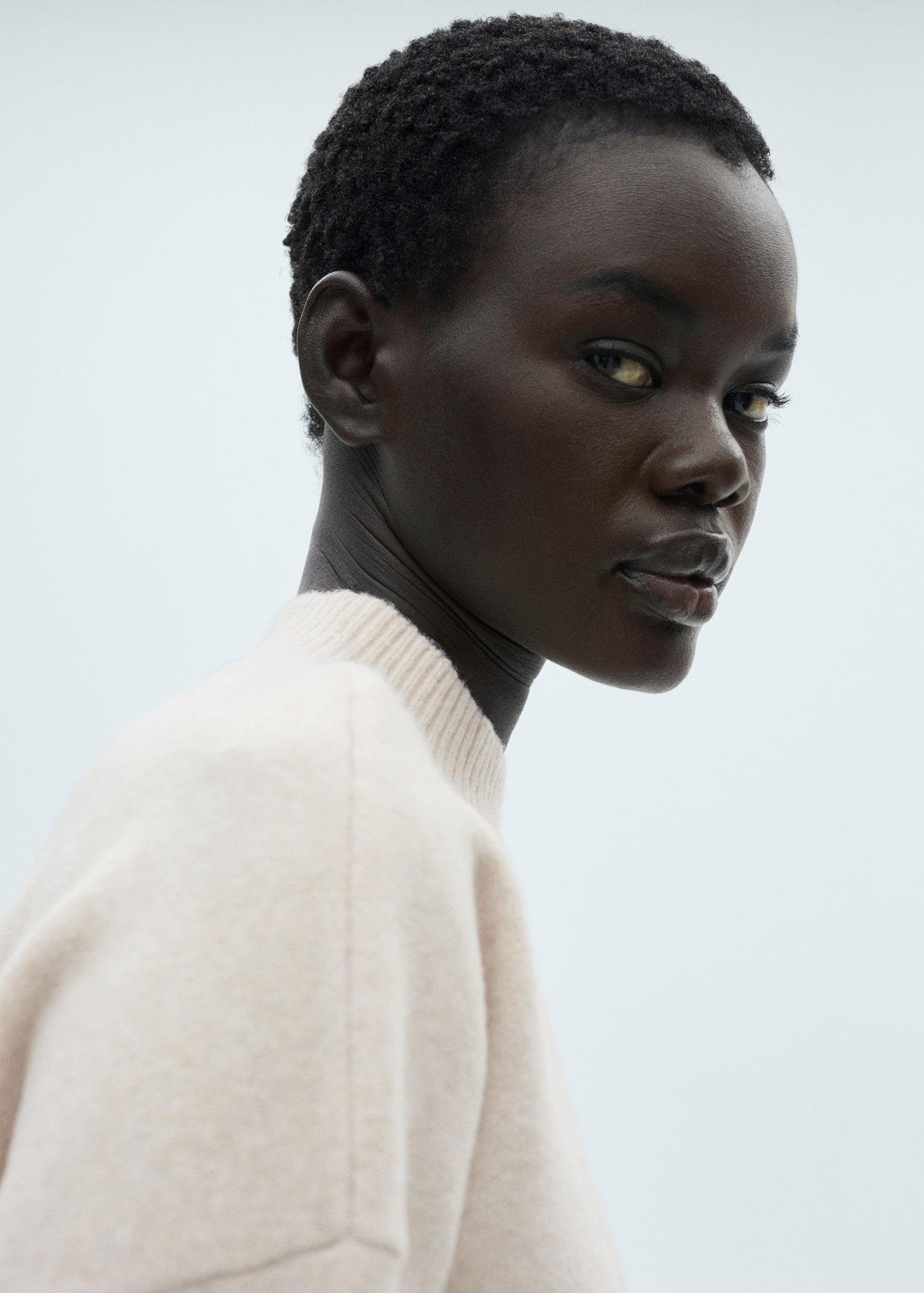 Perkins neck knitted sweater - Women | MANGO USA Product Image