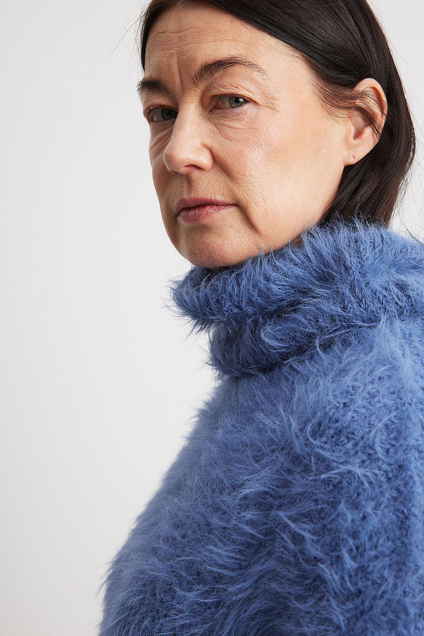 Oversized Turtleneck Knitted Sweater Product Image