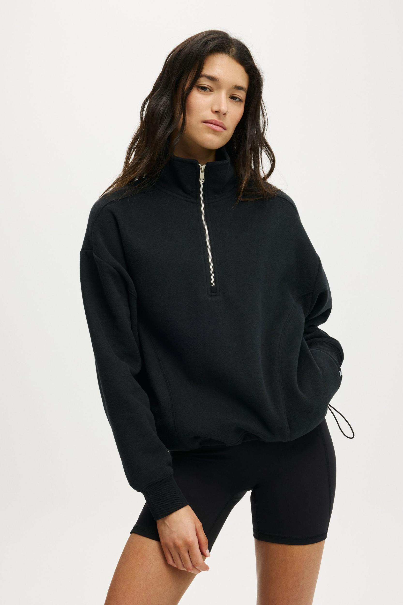 Plush Half Zip Sweatshirt Product Image