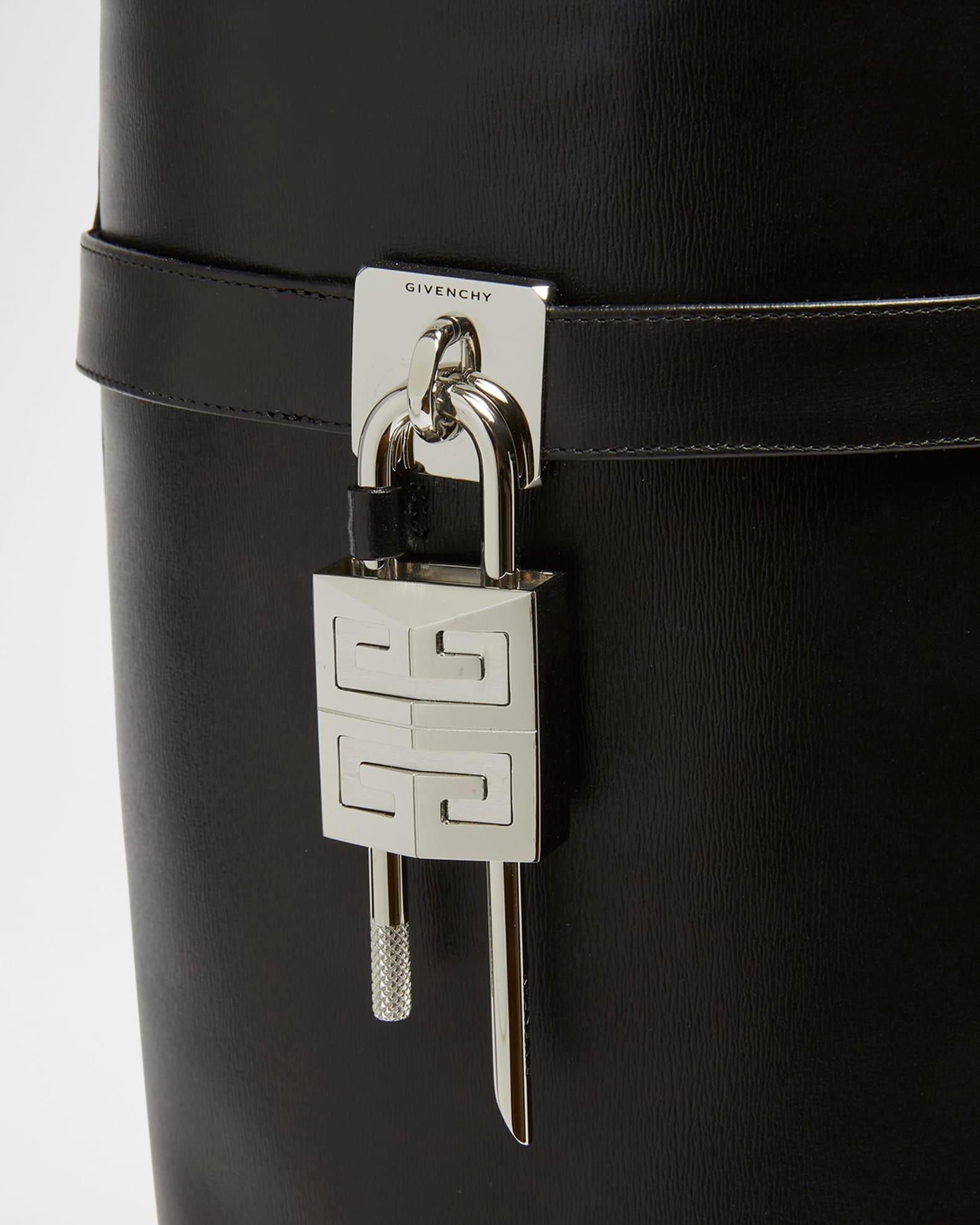 Shark Lock Wide Leather Boots Product Image