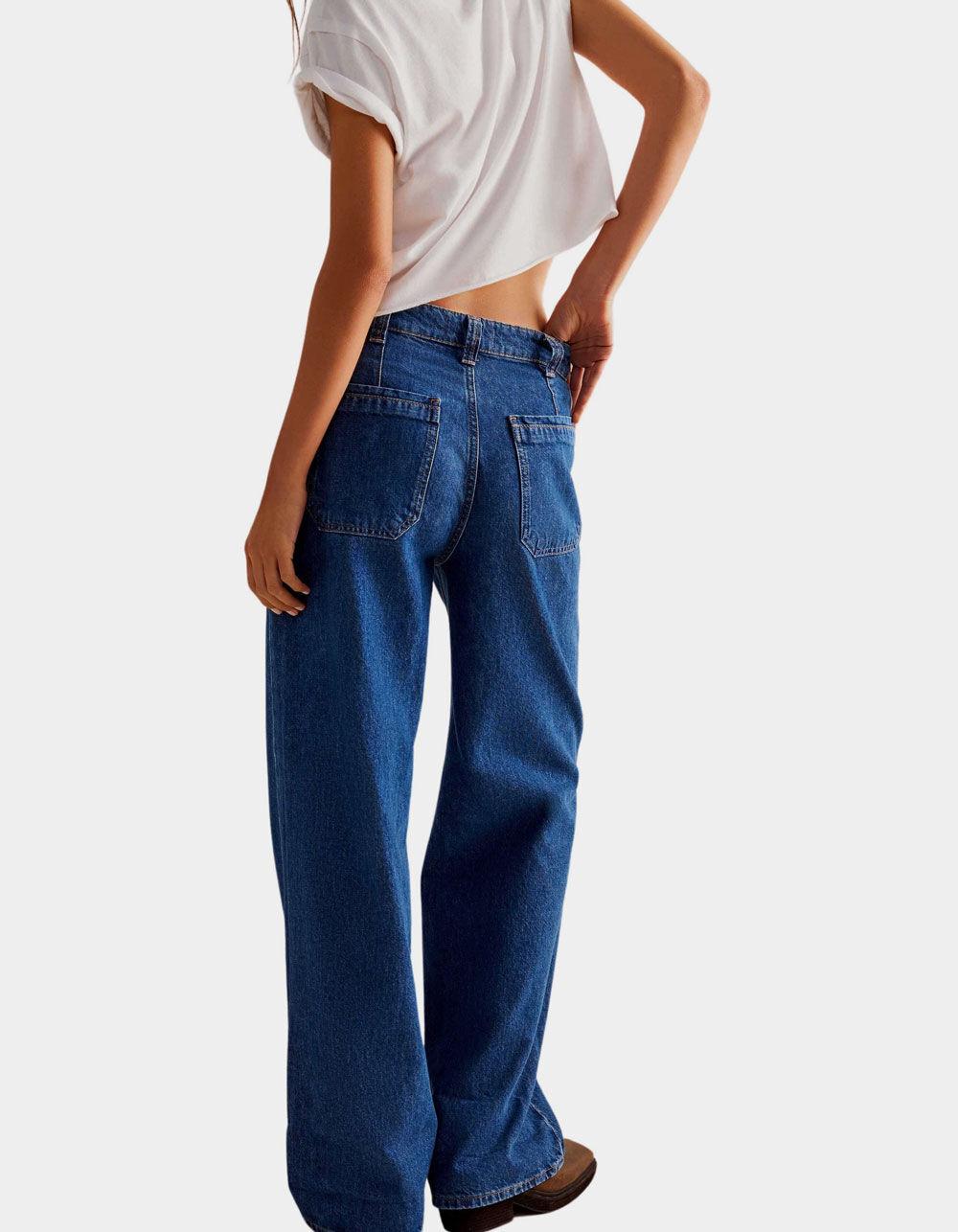 FREE PEOPLE Palmer Cuffed Womens Jeans - MEDIUM WASH Product Image