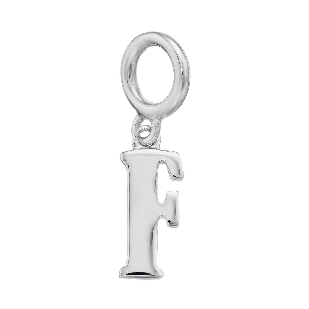 Lavish by TJM Sterling Silver Initial Letter Charm, Women's, Sterling I Product Image