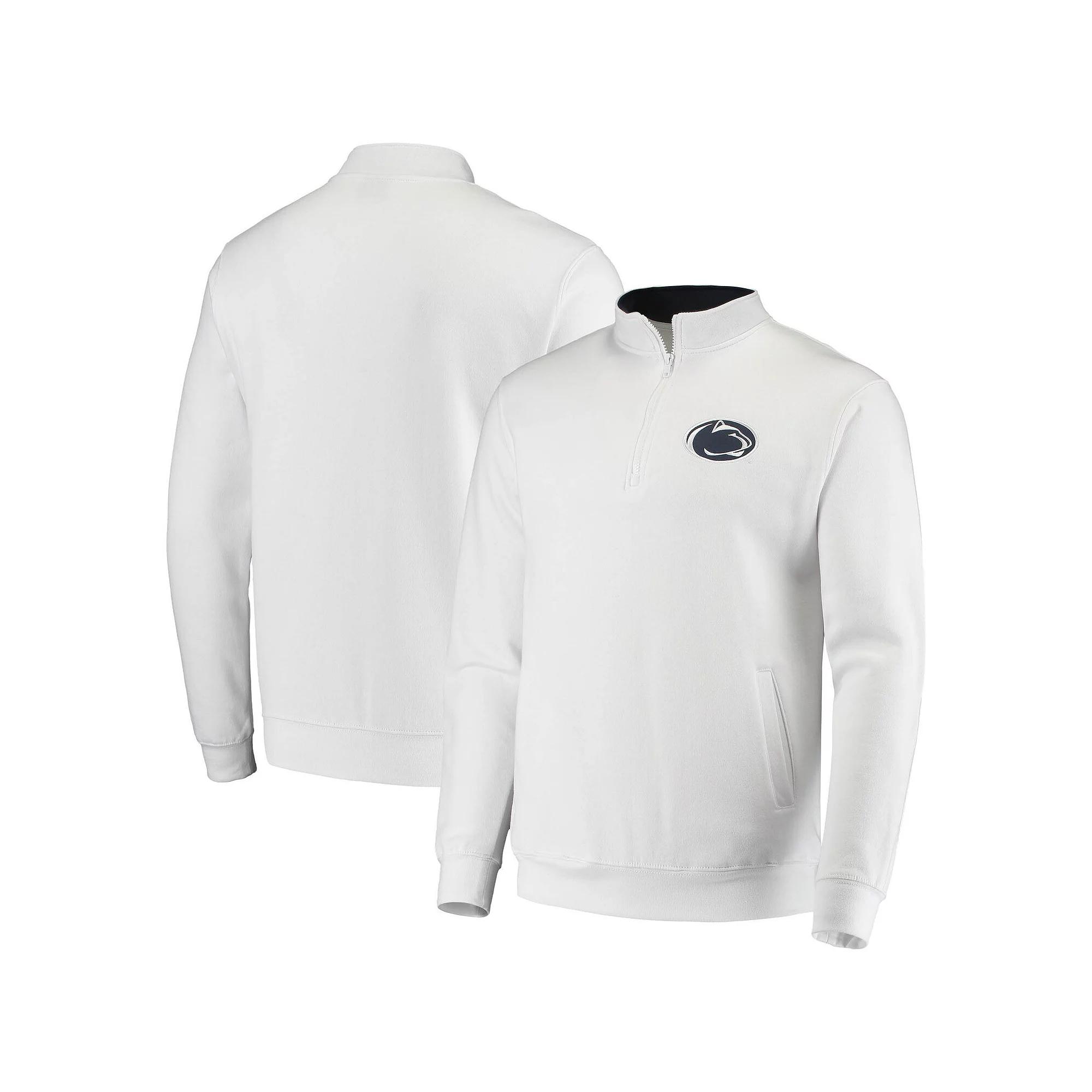 Men's Colosseum White Penn State Nittany Lions Tortugas Logo Quarter-Zip Jacket,  Product Image