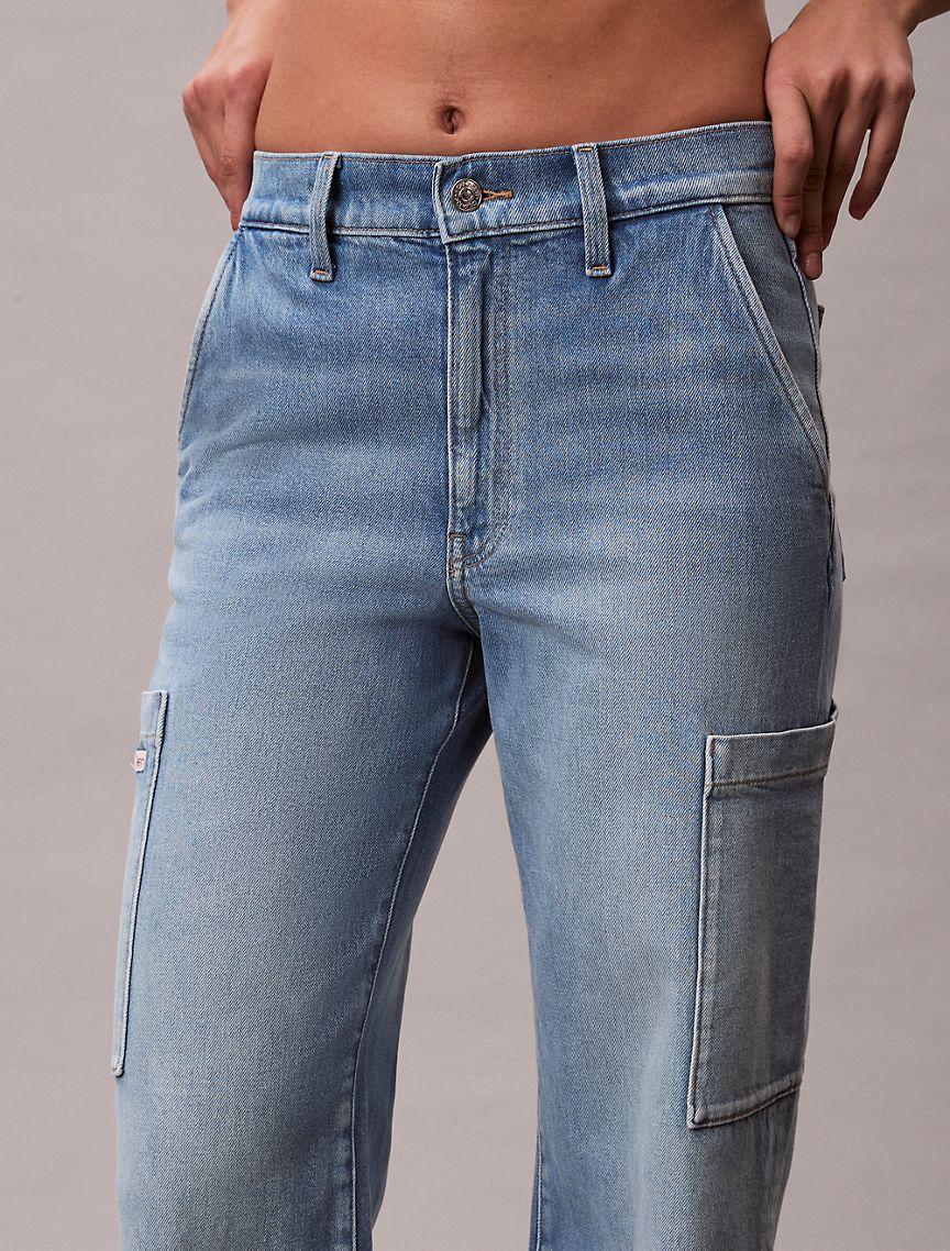 Wide Leg Cargo Jeans Product Image