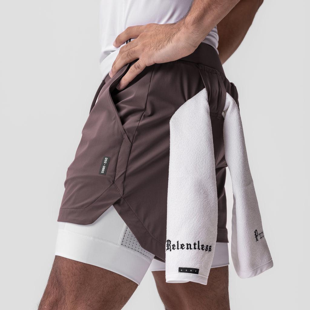 0865. Tetra-Lite® 5" Liner Short - Space Grey "Cyber"/White Male Product Image
