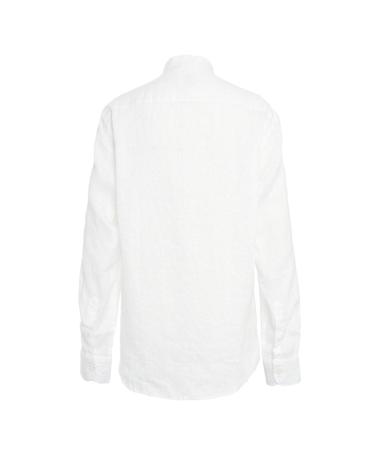 Linen shirt with embroideries Product Image