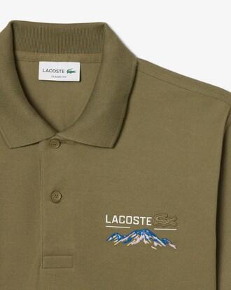 Classic Fit Embroidered Motif Piqué Polo Shirt Product Image