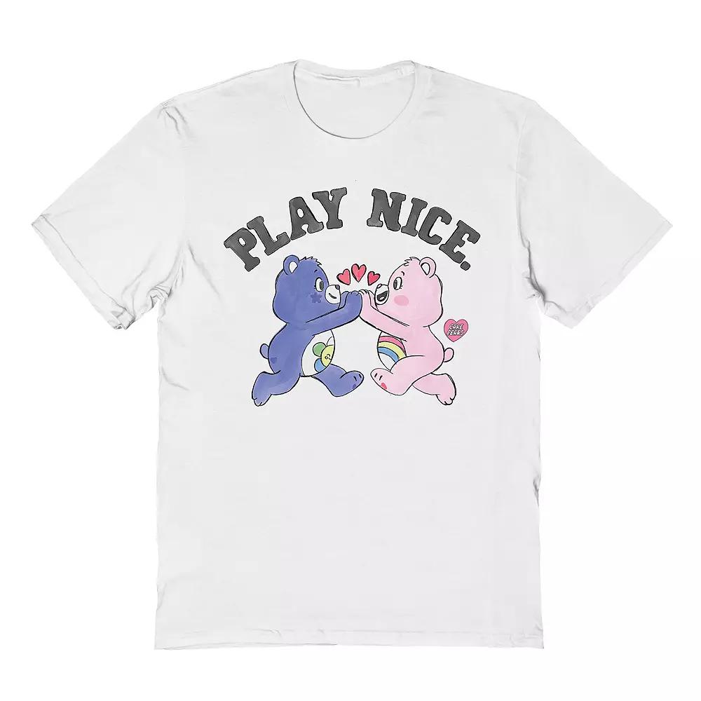 Men's Care Bear T-Shirt, Size: Medium, White Product Image