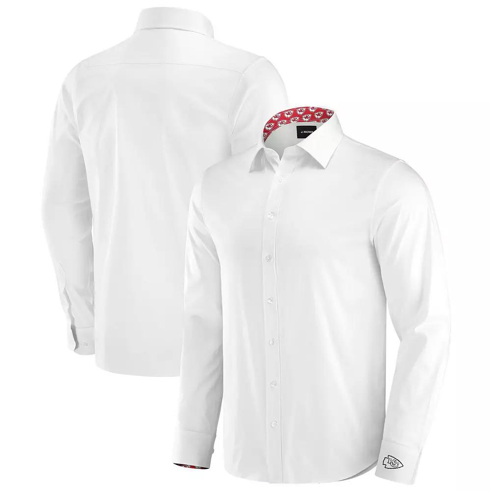 Men's J. Palmer White Kansas City Chiefs Man-In-Motion Long Sleeve Button-Up Dress Shirt,  Product Image