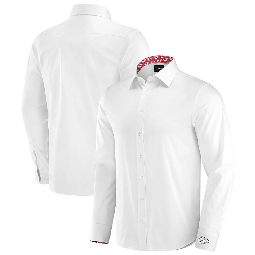 Men's J. Palmer White Kansas City Chiefs Man-In-Motion Long Sleeve Button-Up Dress Shirt,  Product Image