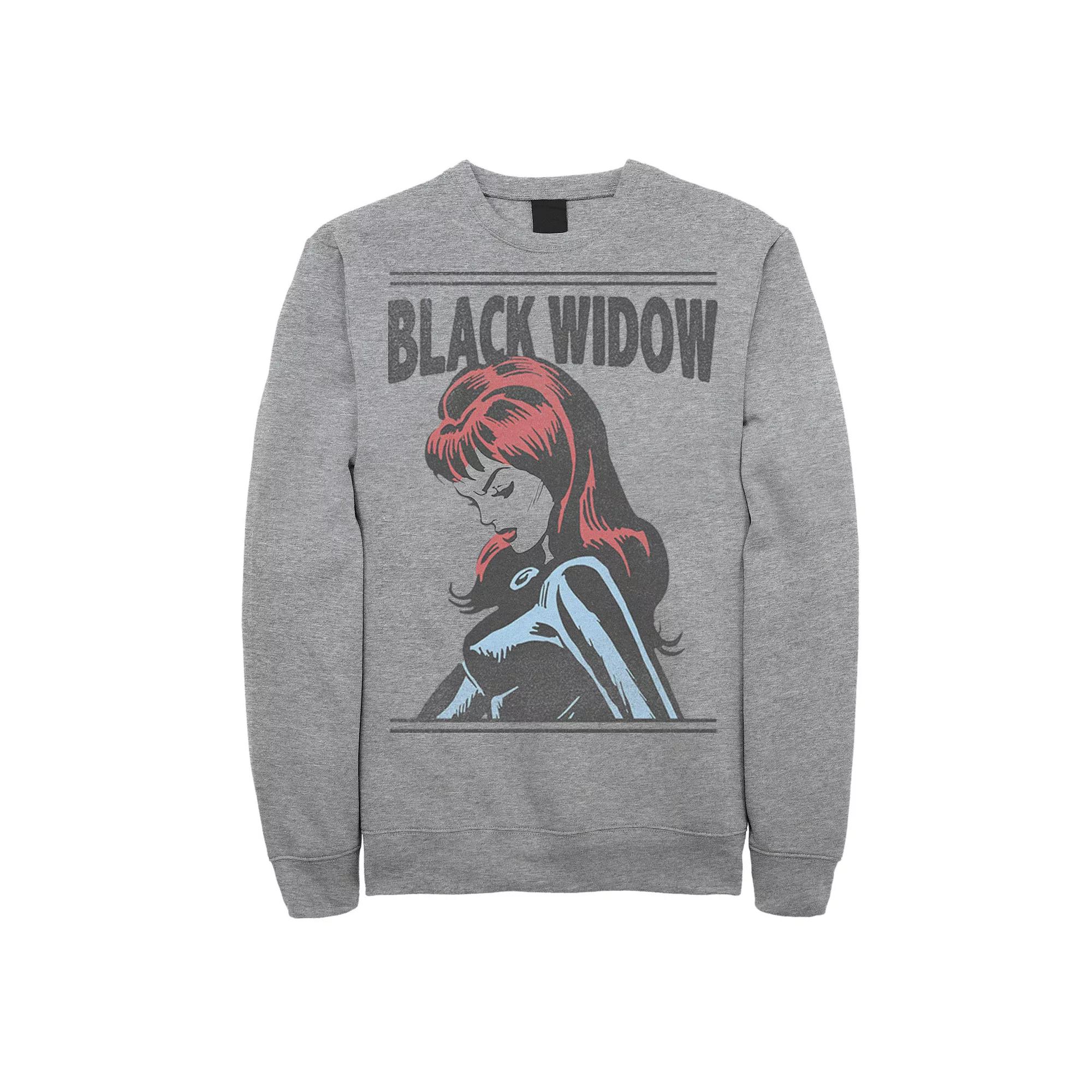 Men's Marvel Widow Simple Sweatshirt,  Product Image
