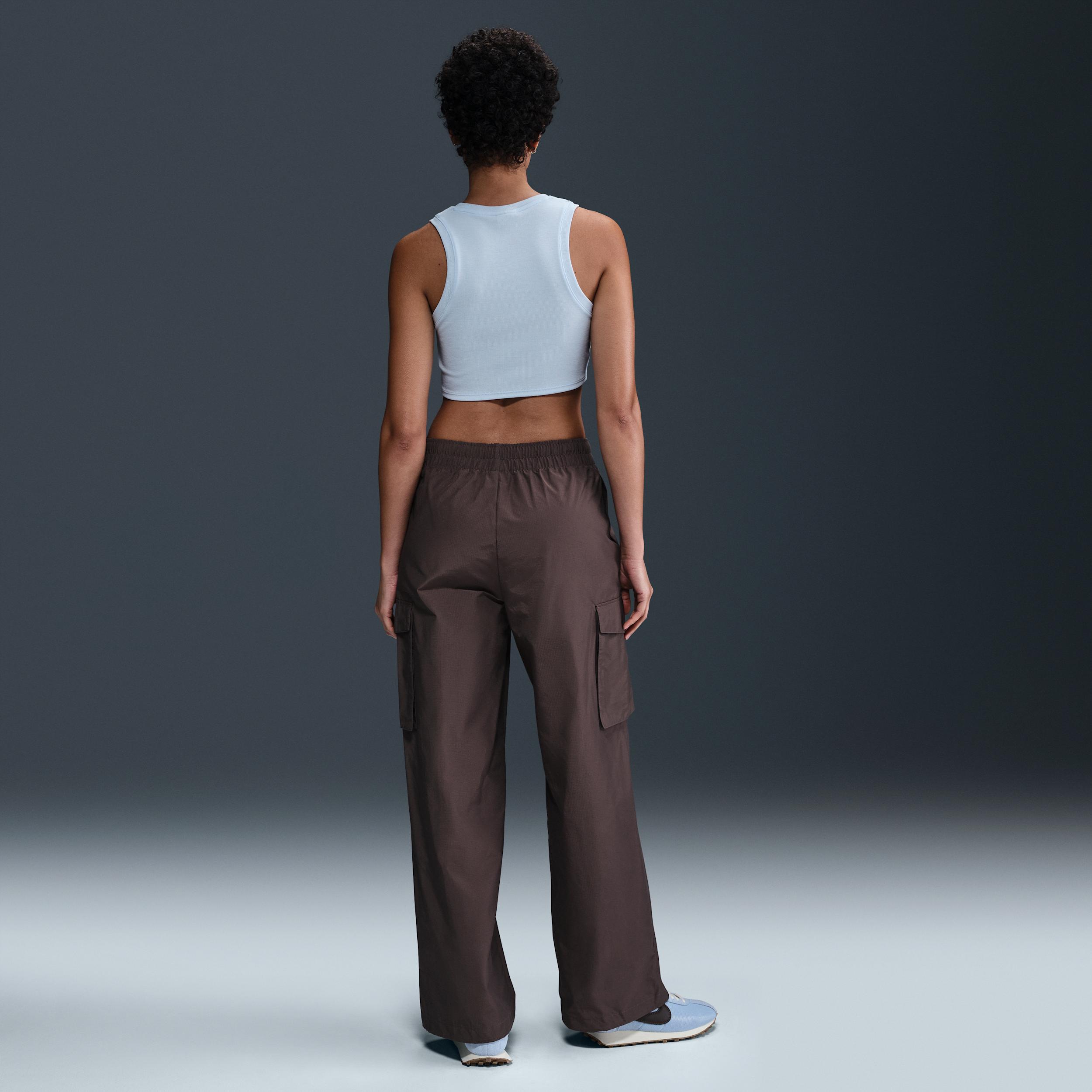 Womens Nike Sportswear Chill Knit Tight Cropped Mini-Rib Tank Top | FB8279-423 Product Image