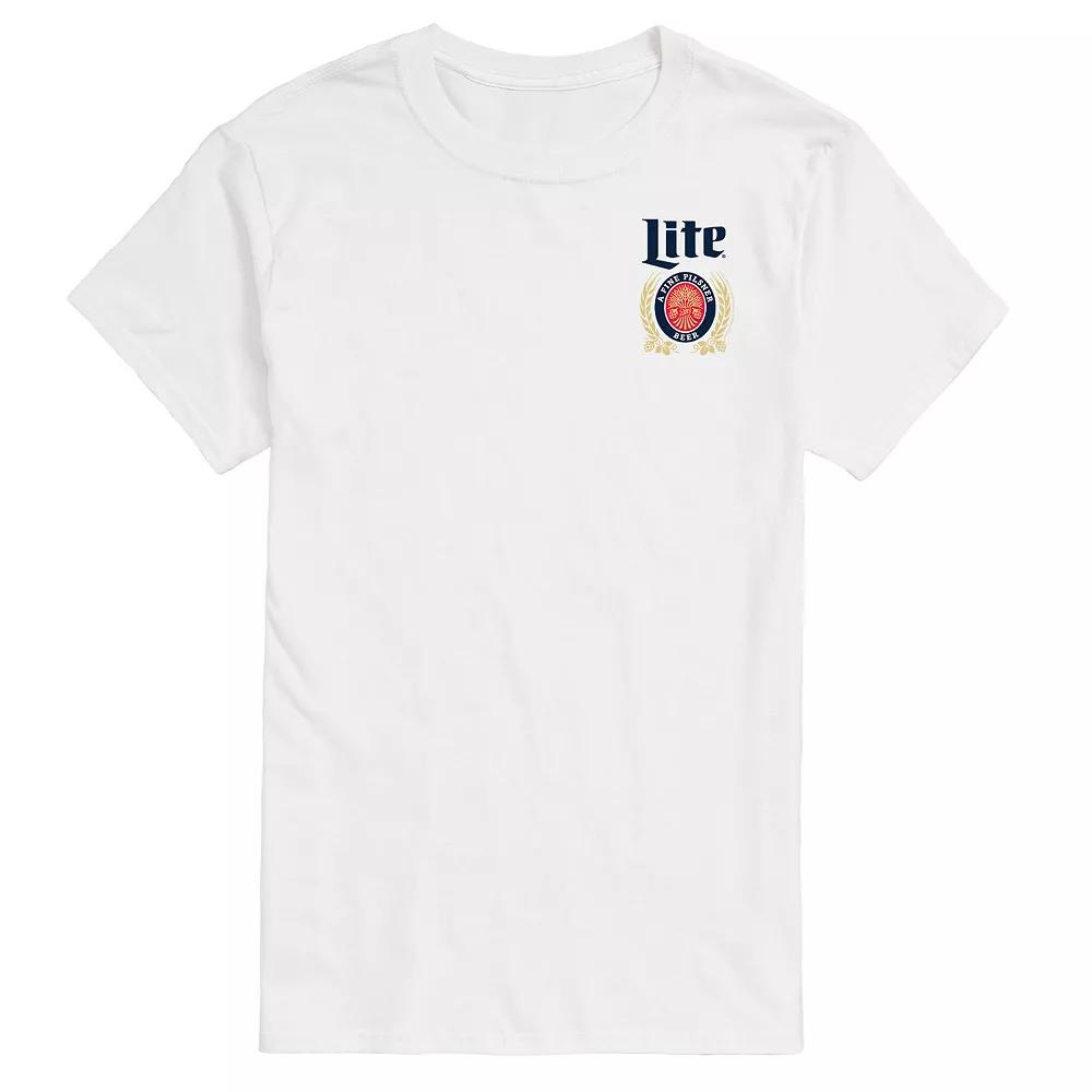 Big & Tall Miller Lite Crest Logo Graphic Tee, Men's,  Product Image