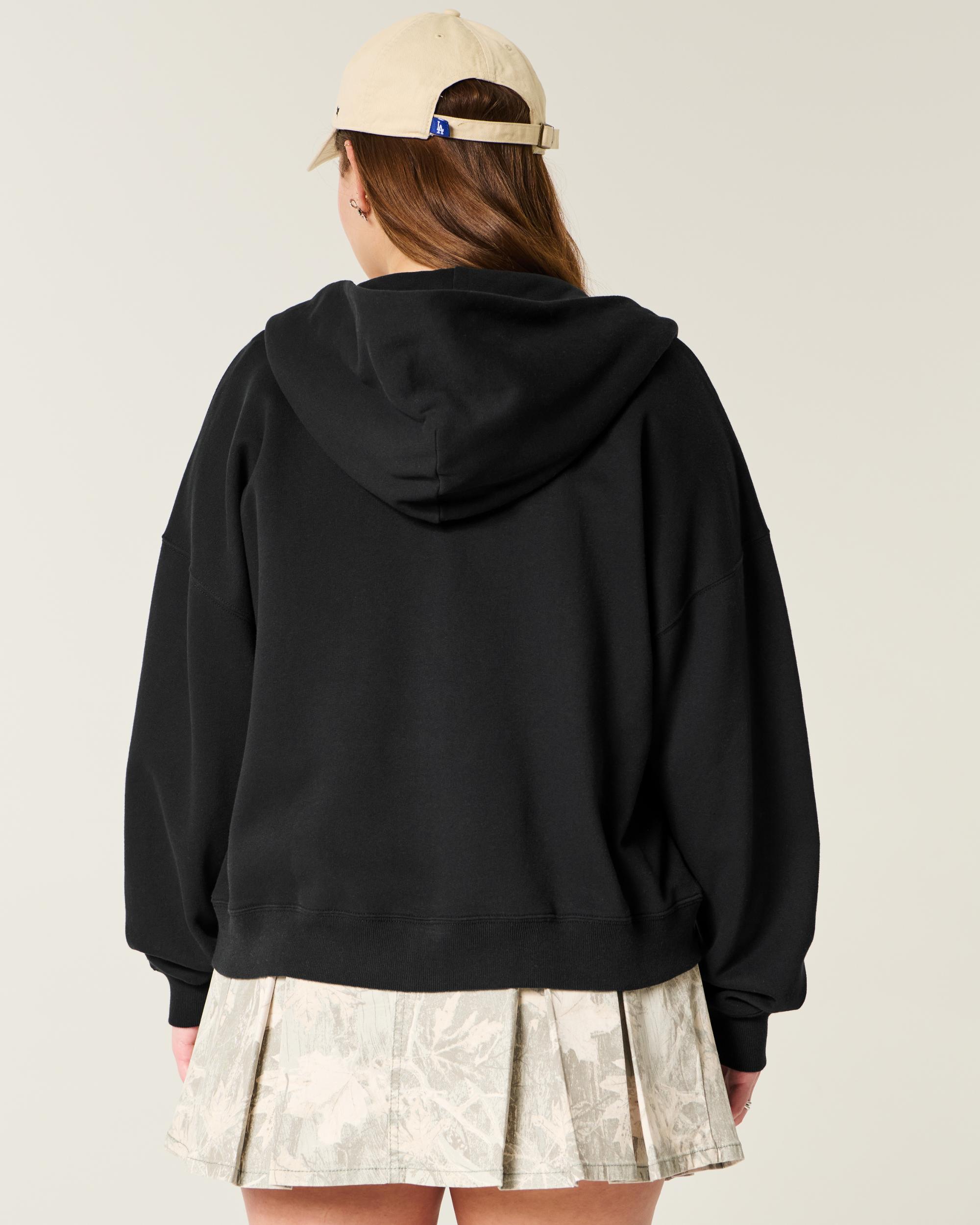 Oversized Zip-Up Hoodie Product Image