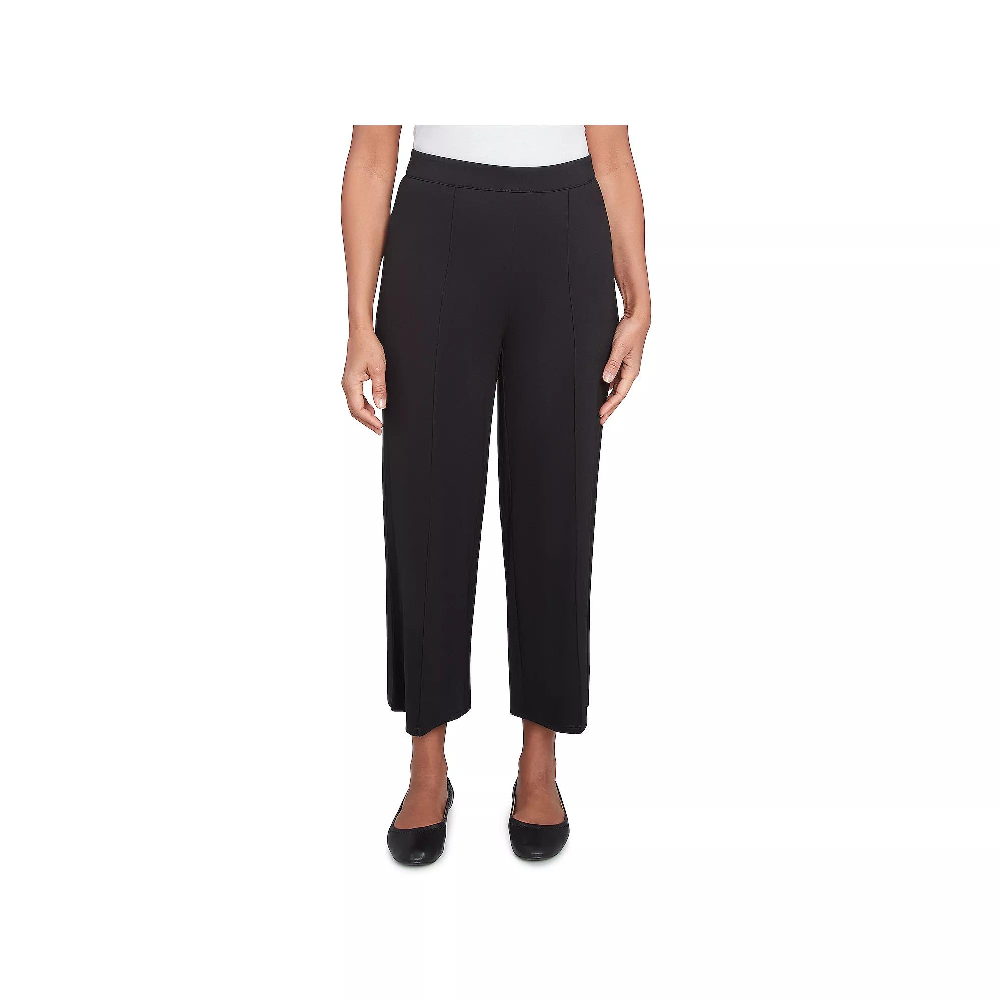 Alfred Dunner Petite Flat-Front Relaxed Ankle Pants, Women's,  Product Image