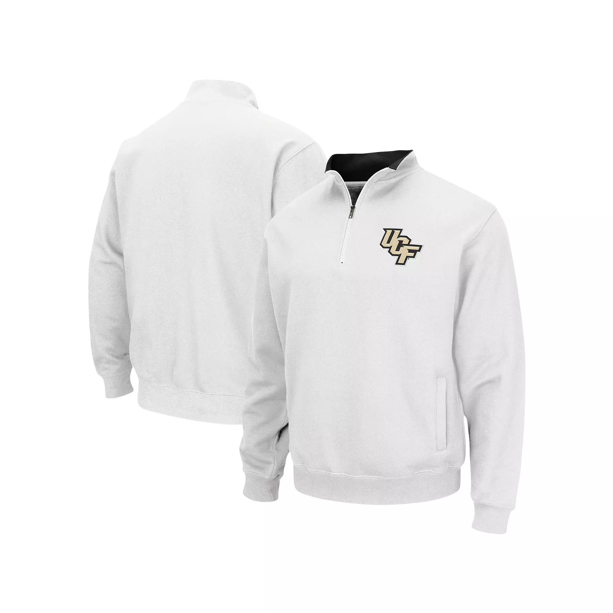 Men's Colosseum White UCF Knights Tortugas Logo Quarter-Zip Pullover Jacket,  Product Image