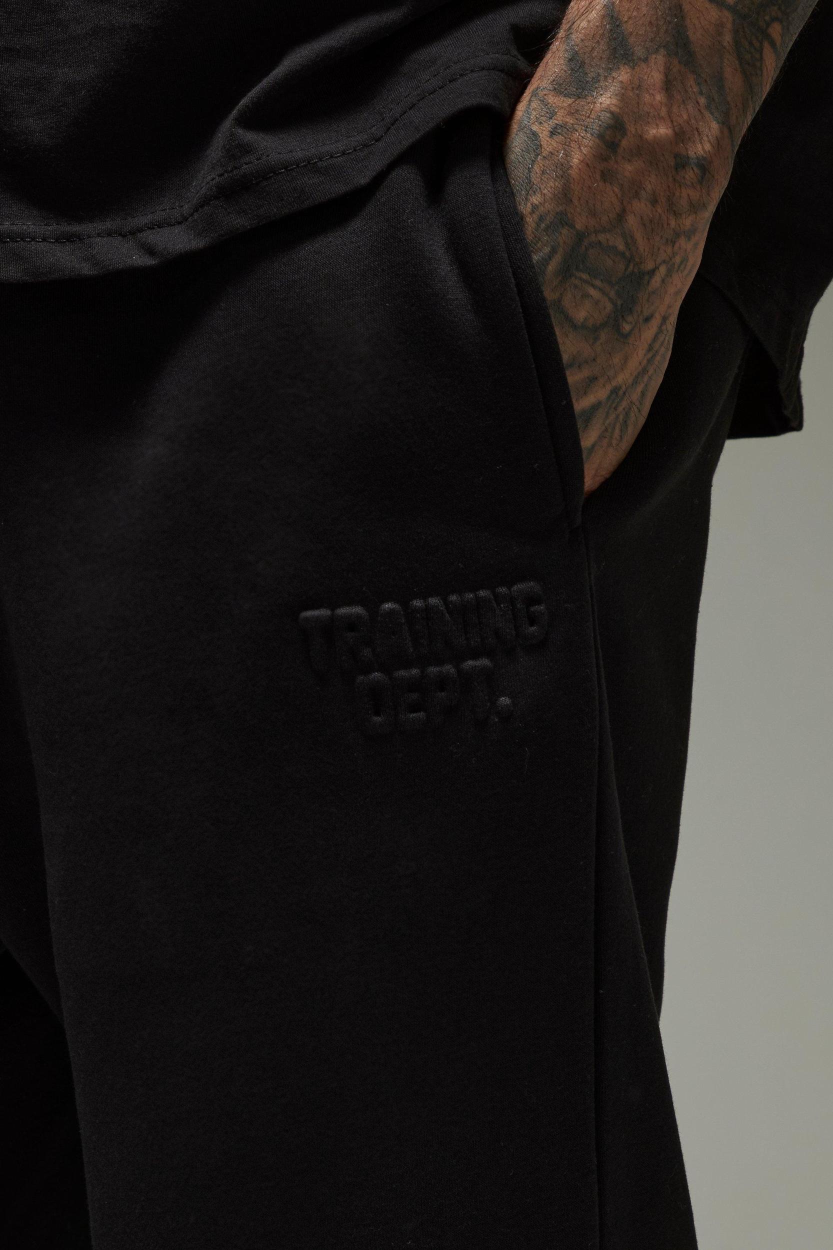 Tall Man Active Training Dept Oversized Embossed Jogger | boohooMAN USA Product Image