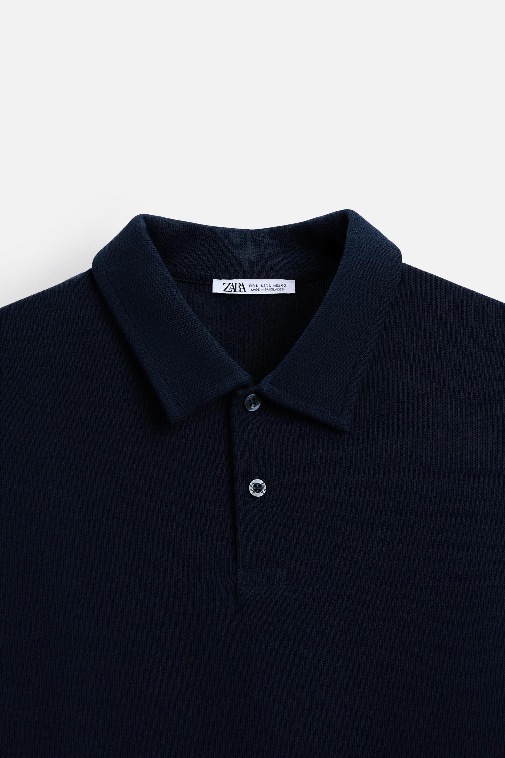 BASIC TEXTURED POLO SHIRT Product Image