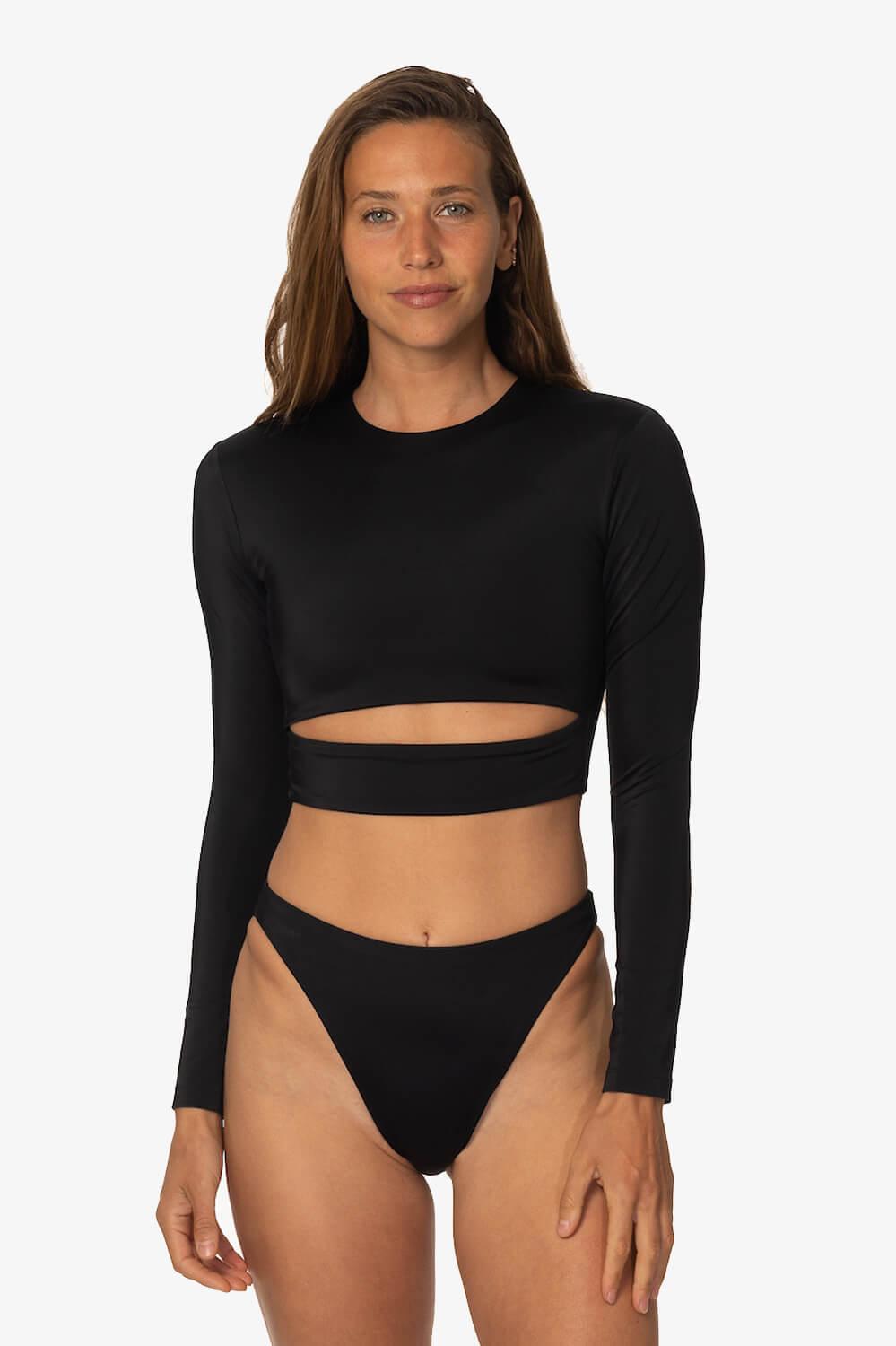 Taranaki Long Sleeved Crop Cut-Out Rashguard Female Product Image