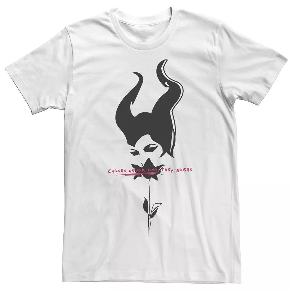 Disney's Maleficent Men's Rose And Horn Stamp Tee,  Product Image