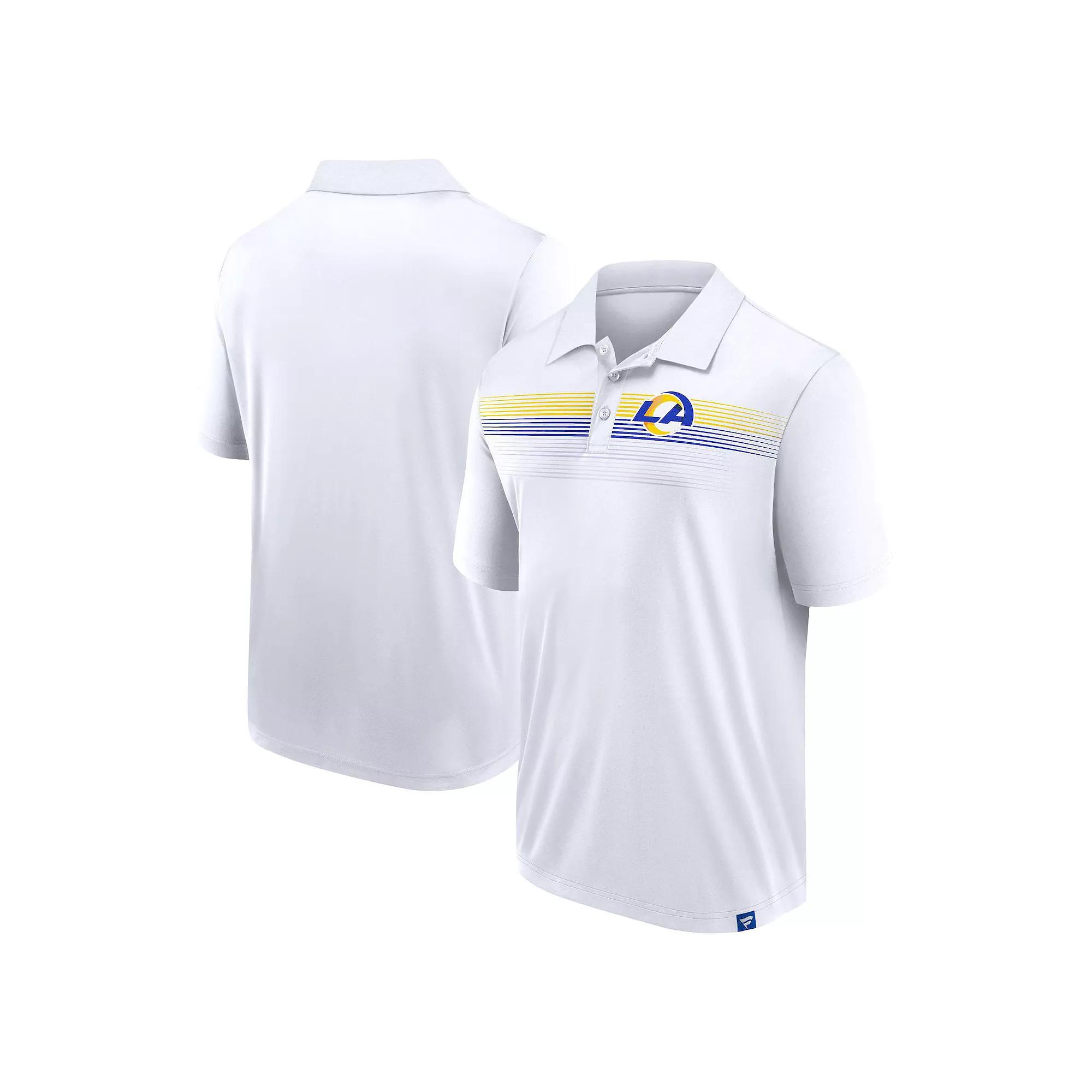 Men's Fanatics White Los Angeles Rams Big & Tall Sublimated Polo, Size: 2XLT Product Image