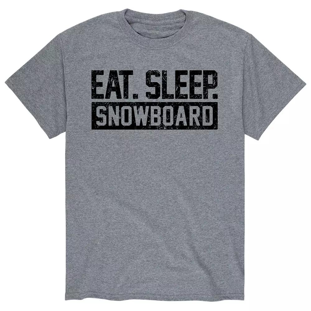Men's Eat Sleep Snowboard Tee,  Product Image