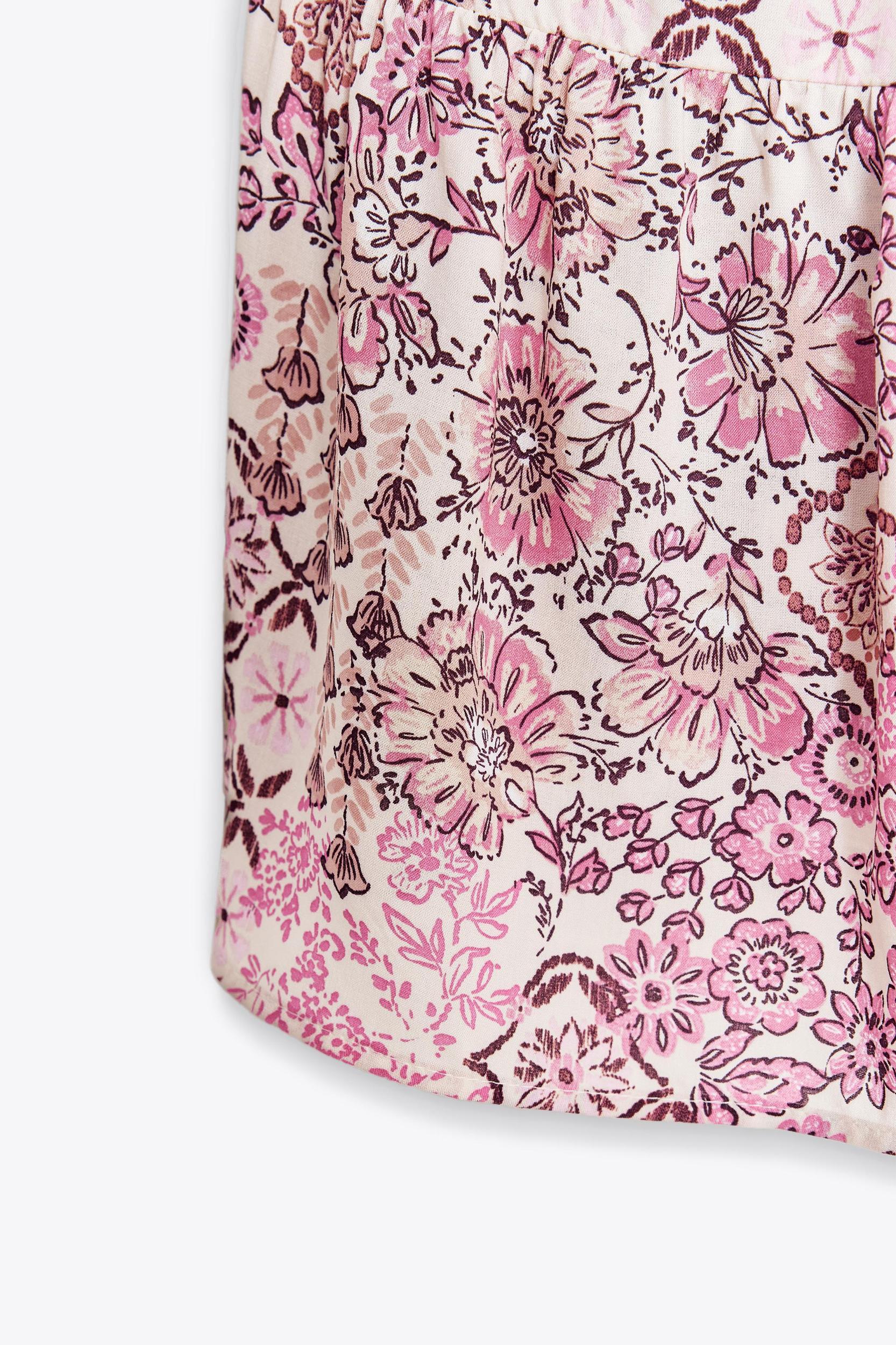 PUFF SLEEVE PRINT DRESS Product Image