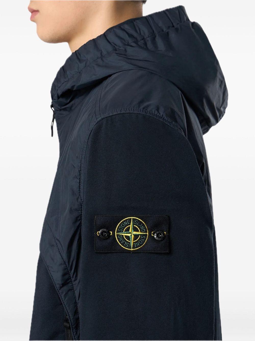 hooded panelled jacket Product Image