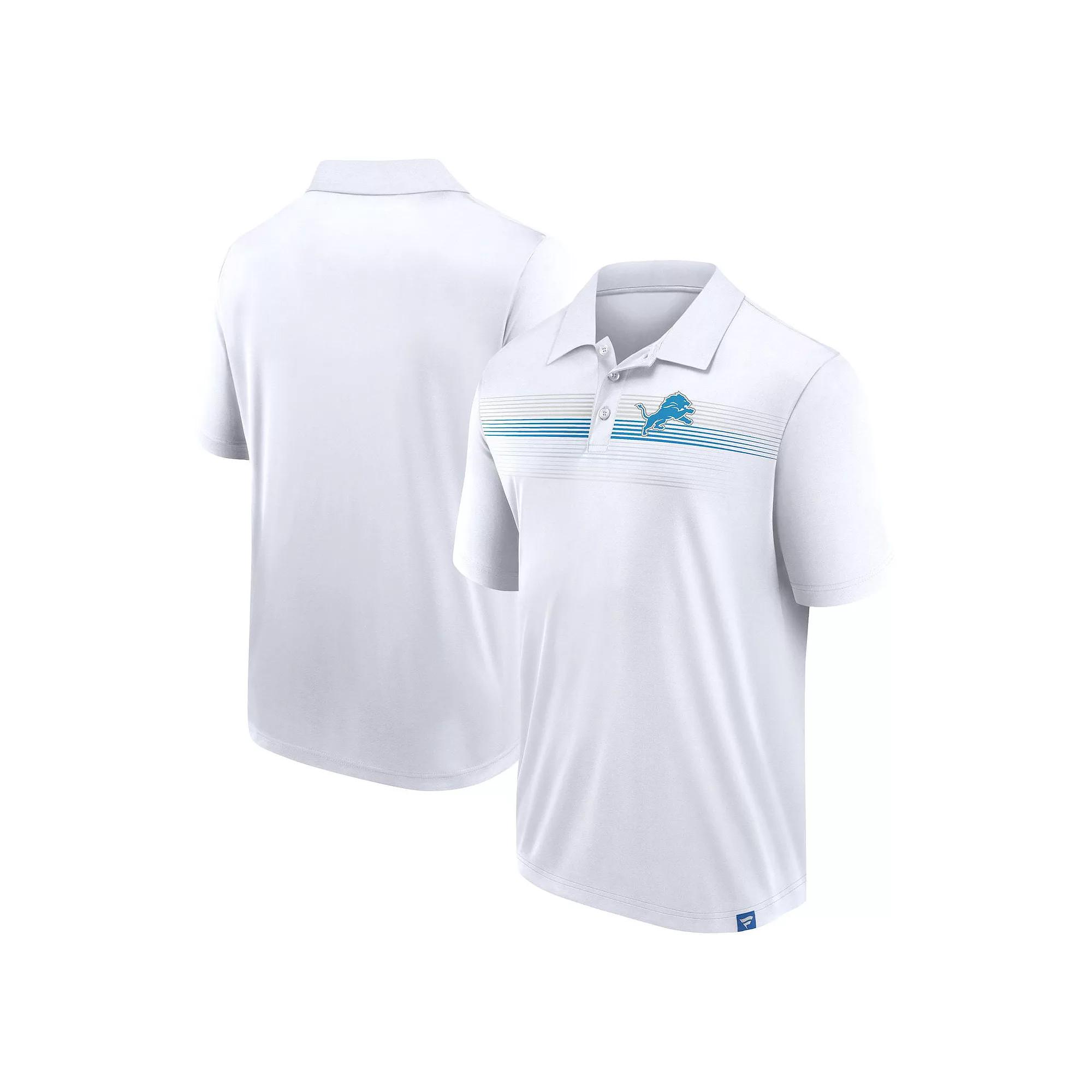 Men's Fanatics Branded White Detroit Lions Big & Tall Sublimated Polo, Size: 5XB Product Image